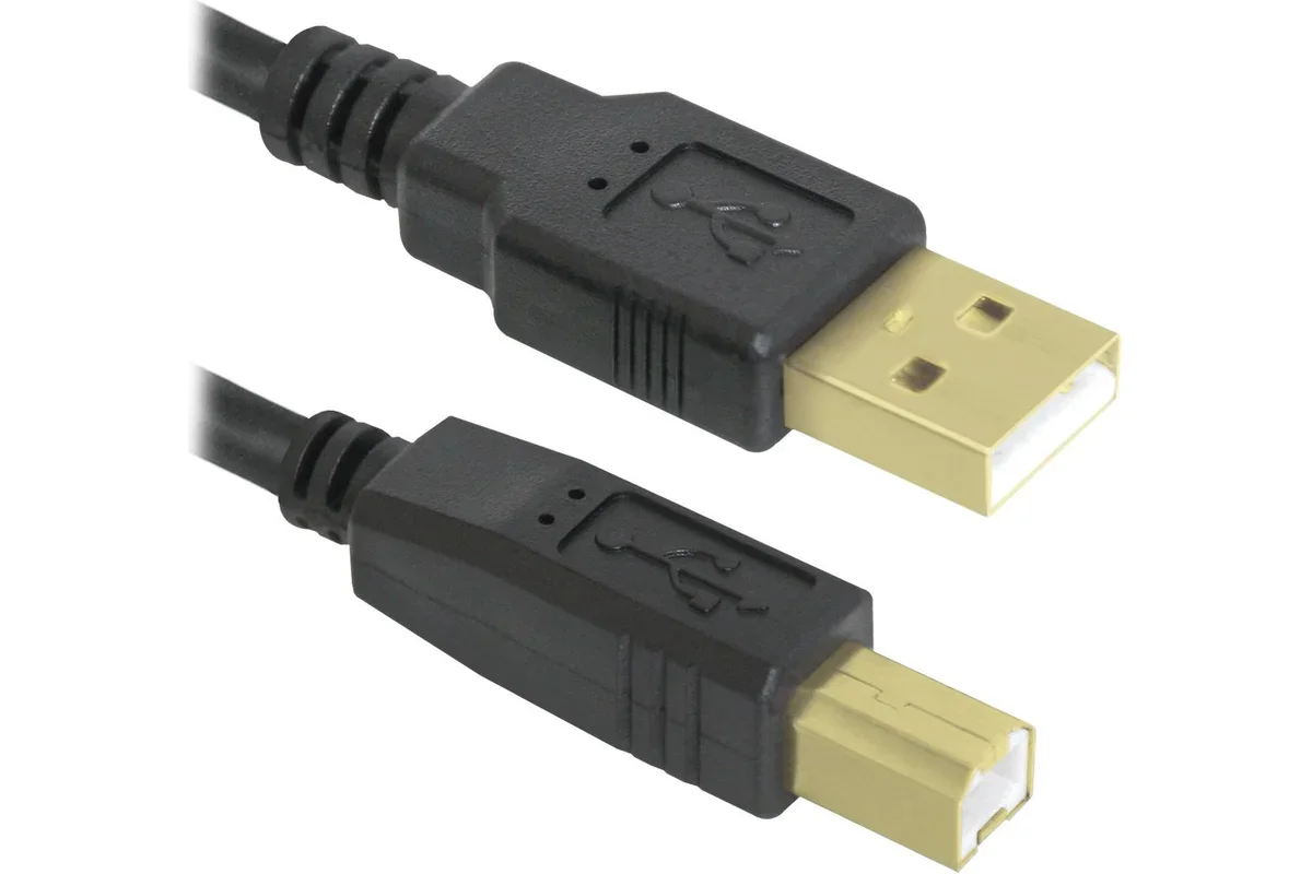 Кабель Defender USB04-10 PRO, USB 2.0, AM/BM, 3 м