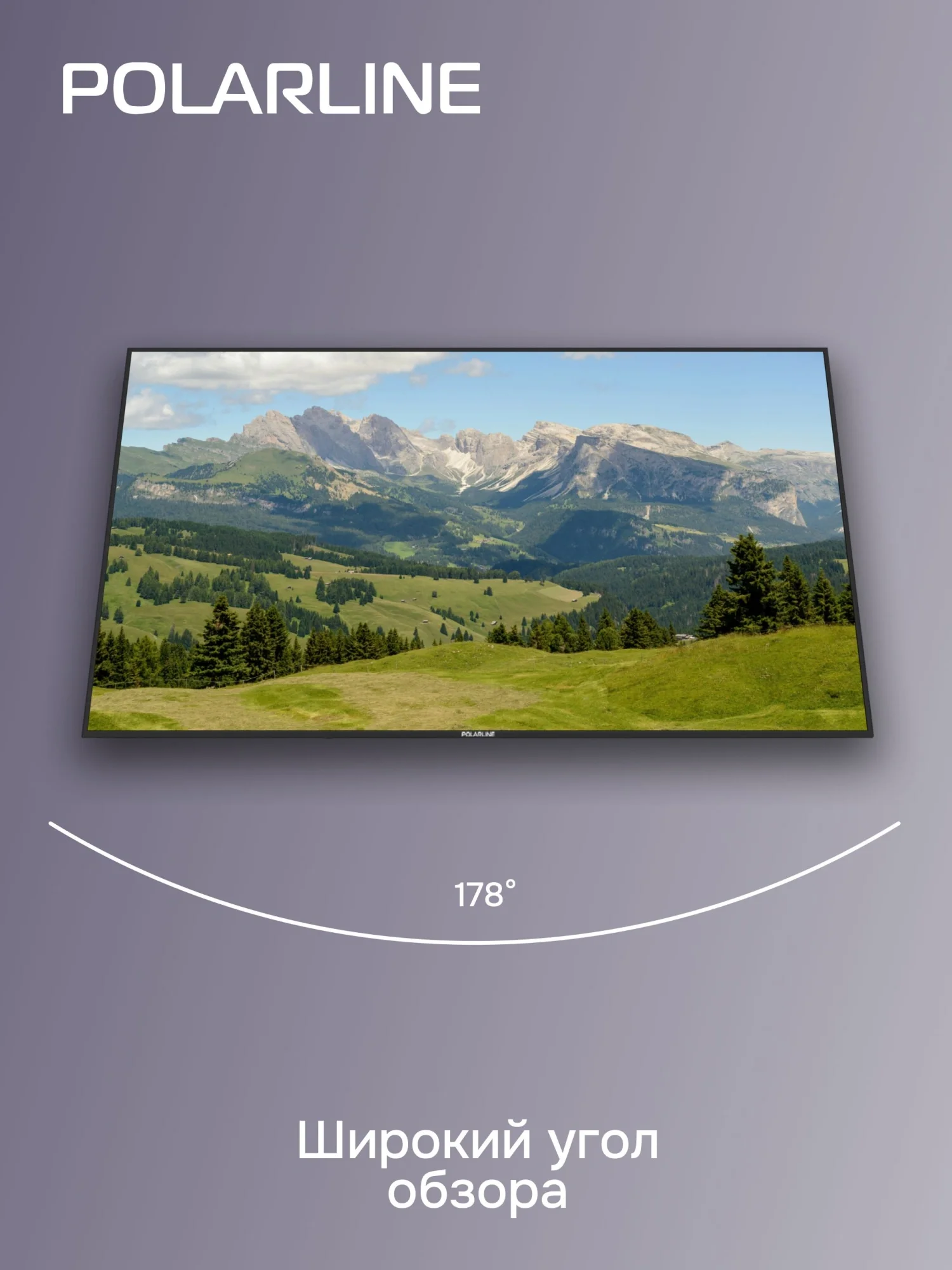 Телевизор POLARLINE 55PU11TC-SM, 55", 4K Ultra HD, Android, Smart TV