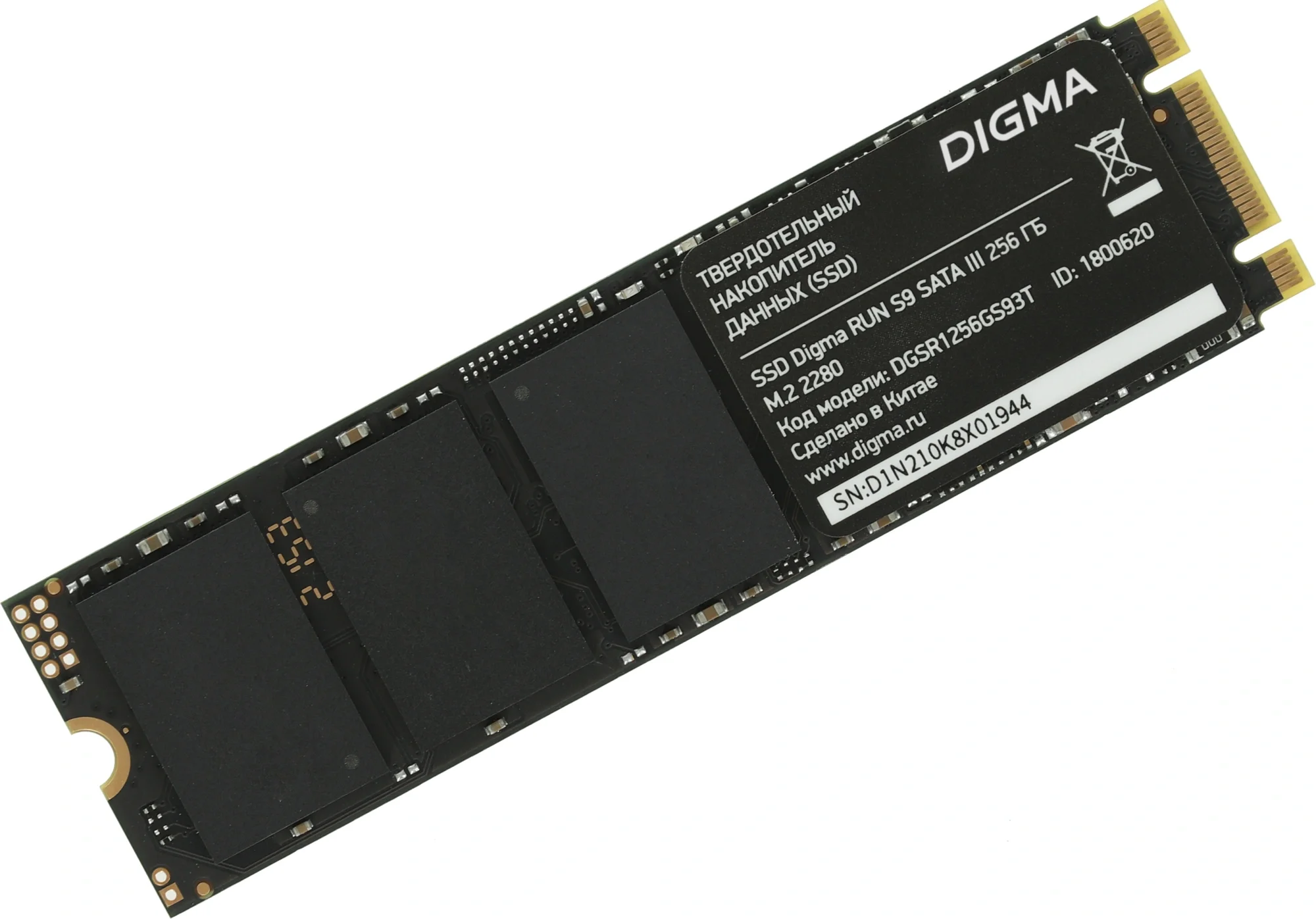 SSD DIGMA DGSR1256GS93T, 256ГБ, M.2 SATA