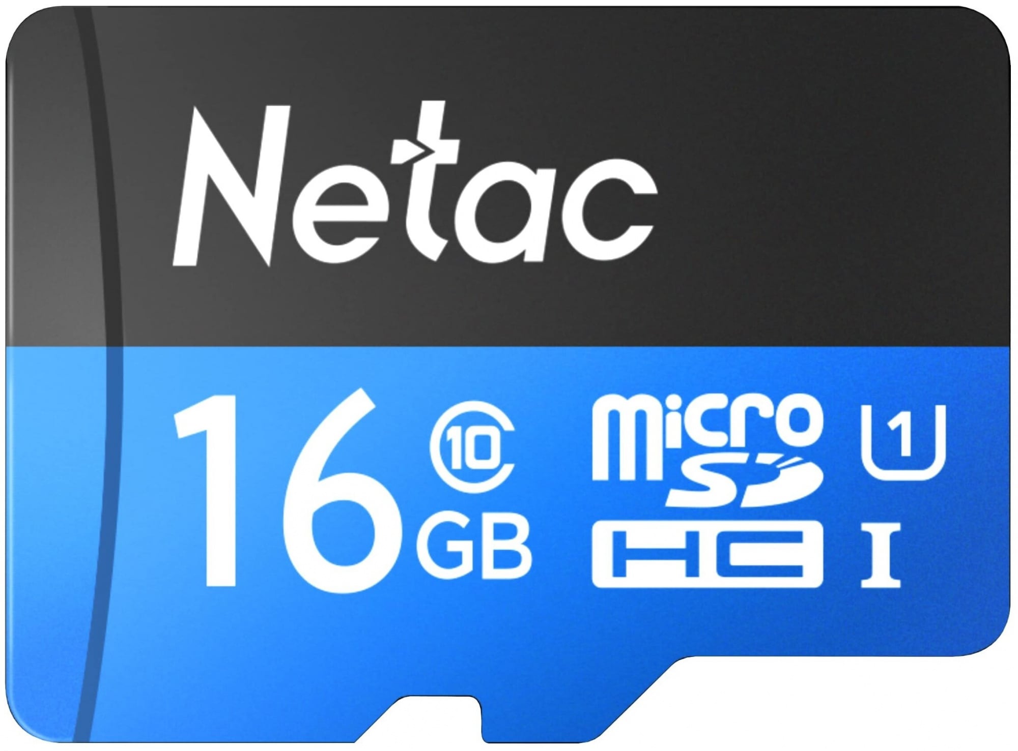 Карта памяти Netac P500 NT02P500STN-016G-R, microSDHC 16 ГБ, UHS-I U1 Class 10, до 80 МБ/с