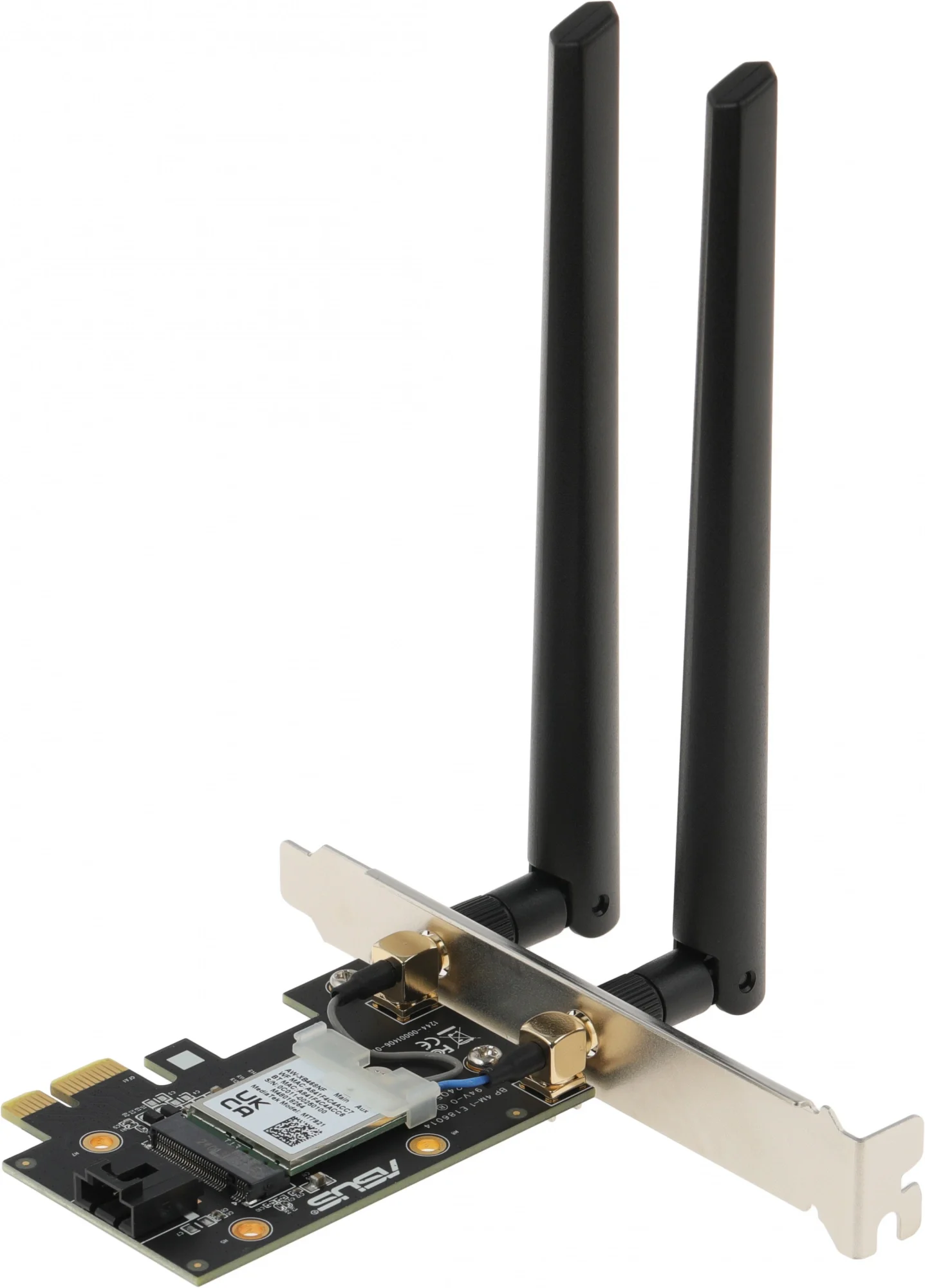 Сетевой адаптер ASUS PCE-AX1800, Wi-Fi 6, PCIe, 1775 Мбит/с, Bluetooth 5.2
