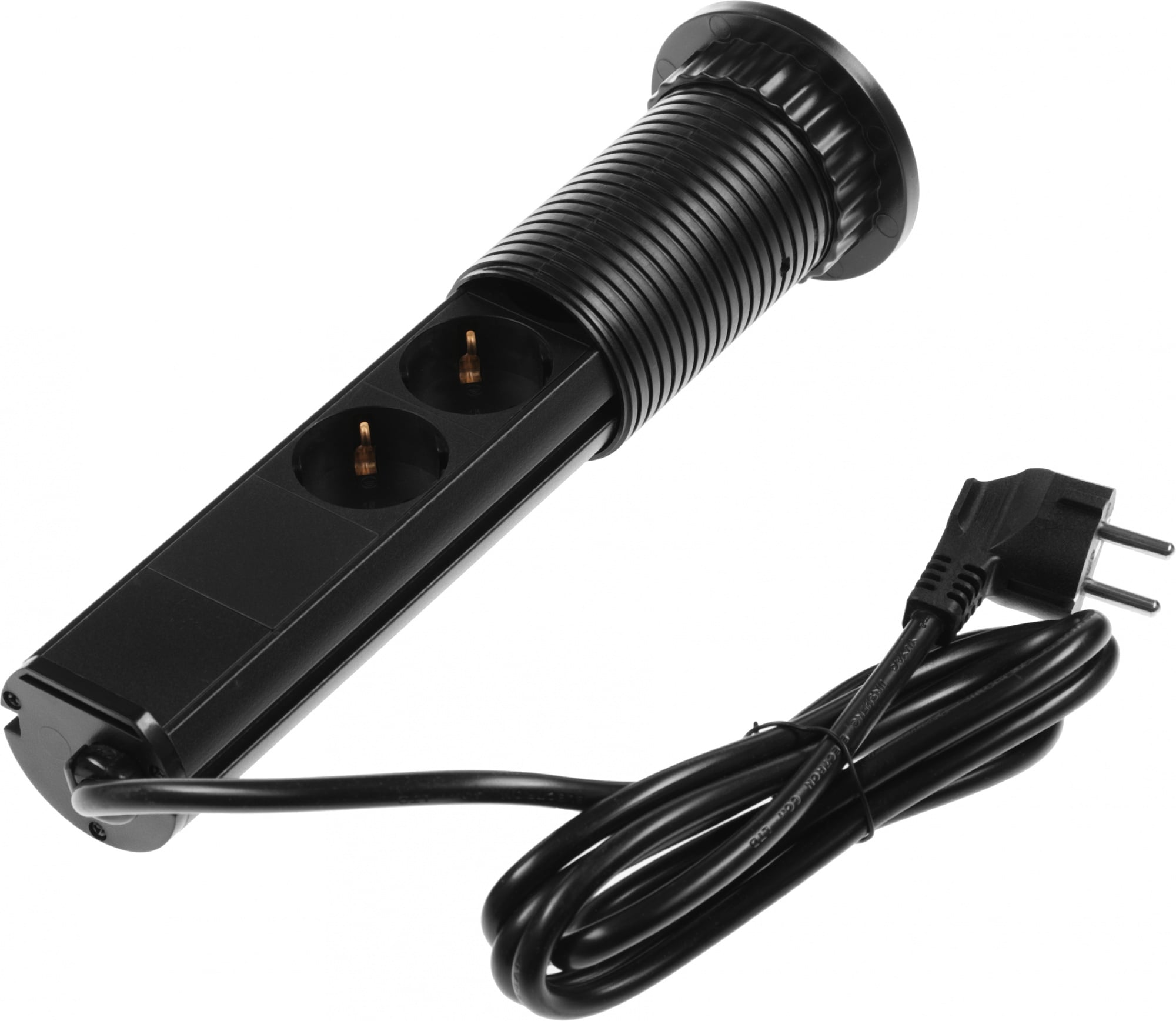 Сетевой разветвитель Premier PX/BL-VRT-3R-2USB-BLK, 3 розетки, 2 USB, 1.8 м