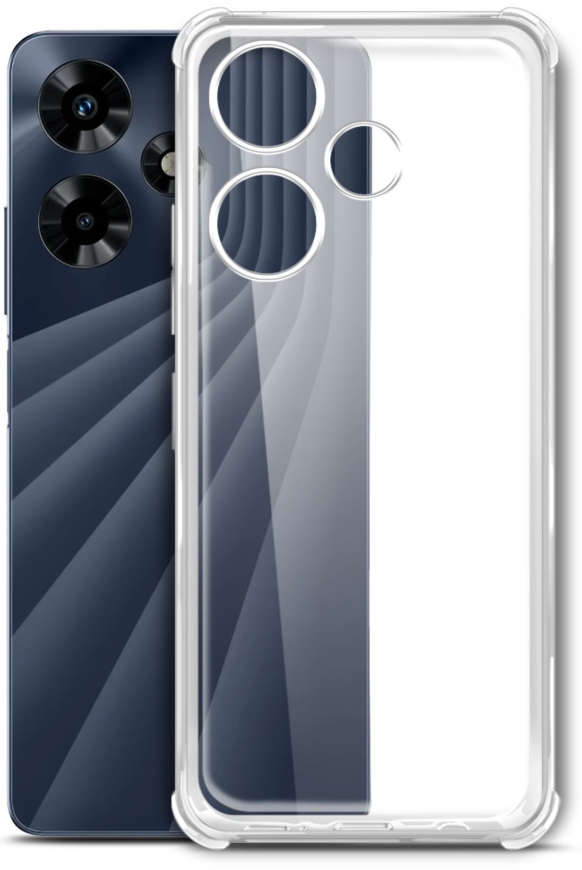 Чехол BoraSCO 72317 для Infinix Hot 30, Bumper Case, силикон, прозрачный