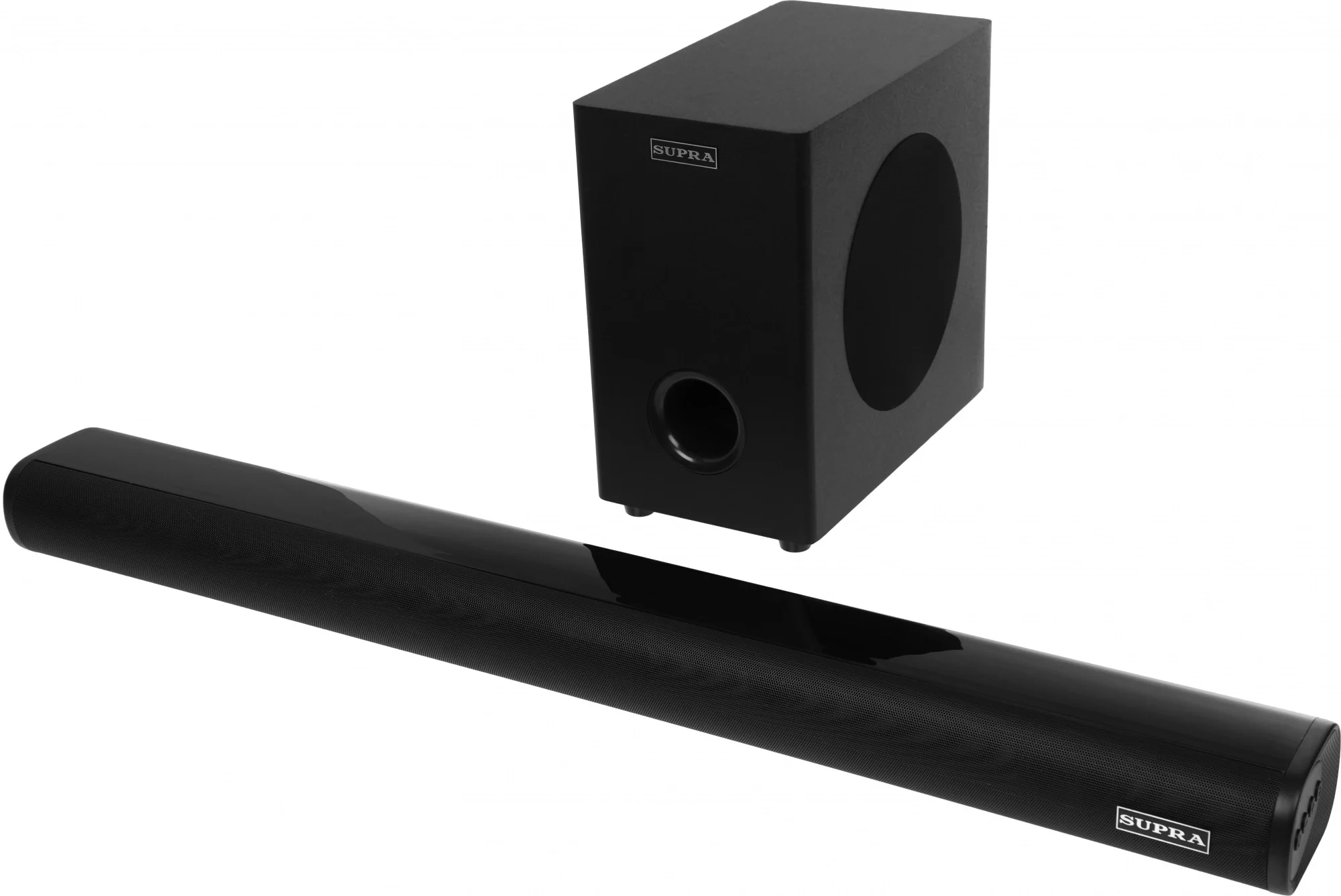 Саундбар Supra SSB-201, 2.1, 40 Вт + 60 Вт, Bluetooth 4.2, чёрный
