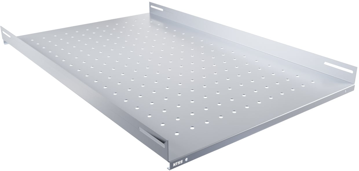 Полка NTSS NTSS-FS-H-1000, 19", 1U, 750×470мм, 100кг, серый