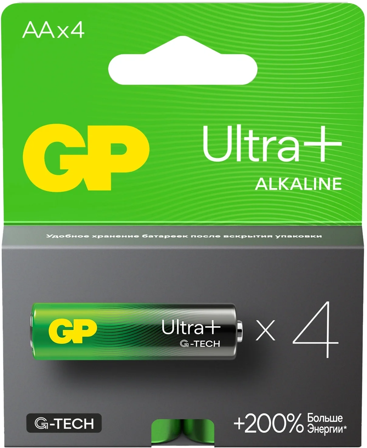 Элемент питания GP GP 15AUPA21-2CRSB4, AA, 1.5V, 4шт