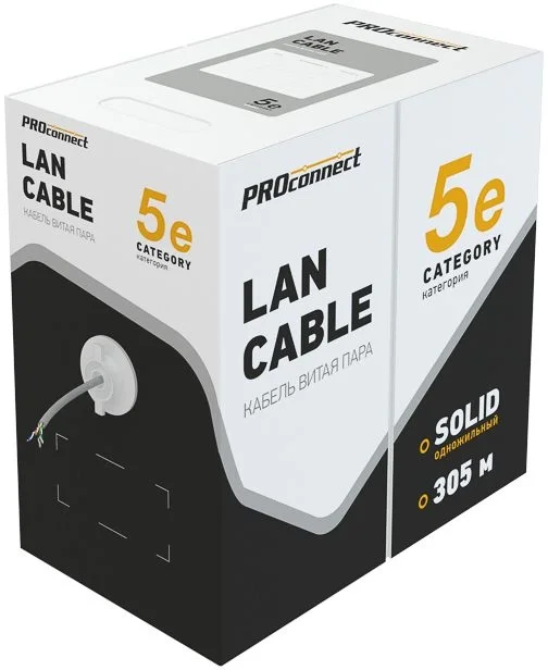 Кабель PROconnect 01-0152, F/UTP Cat5e, 4PR, 305м, PVC