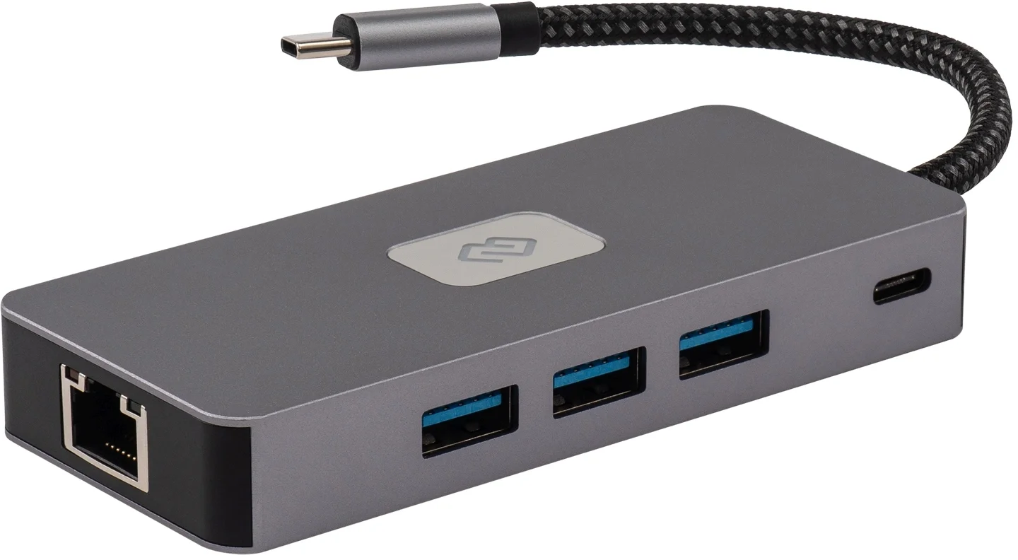 Док-станция Digma DS-809 USB Type-C, HDMI, RJ-45, 3×USB-A, SD/microSD