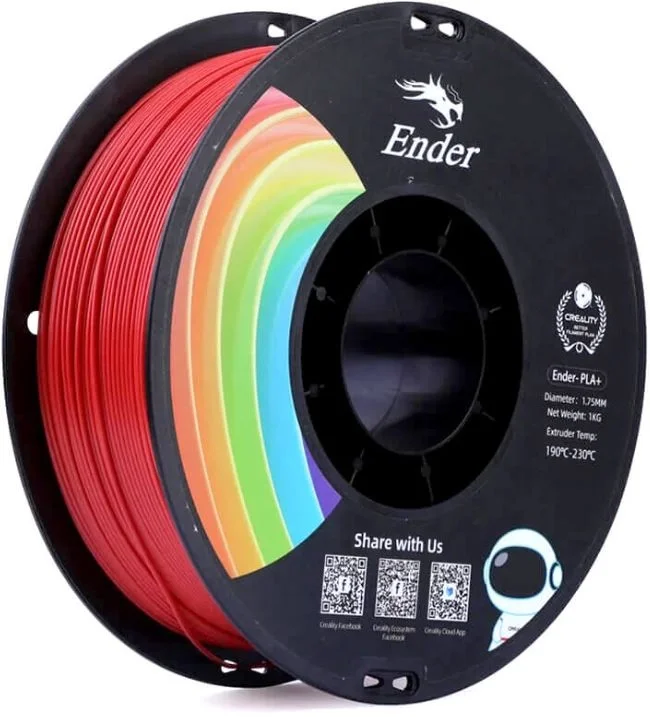Пластик для 3D-печати Creality EN-PLA+ 3301010309, 1,75 мм, 1 кг, красный