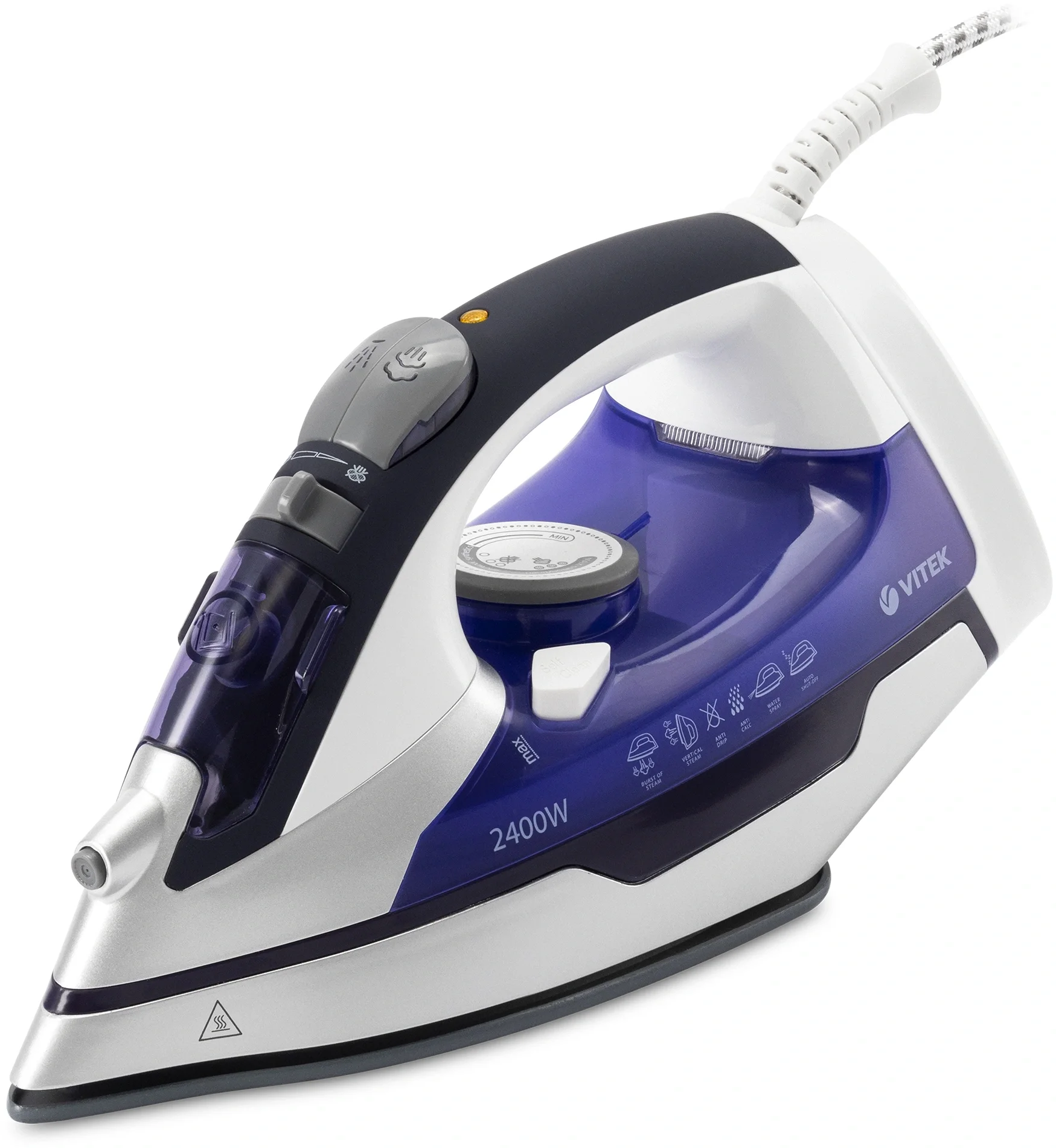 Утюг Vitek VT-1257, 2400Вт, фиолетовый