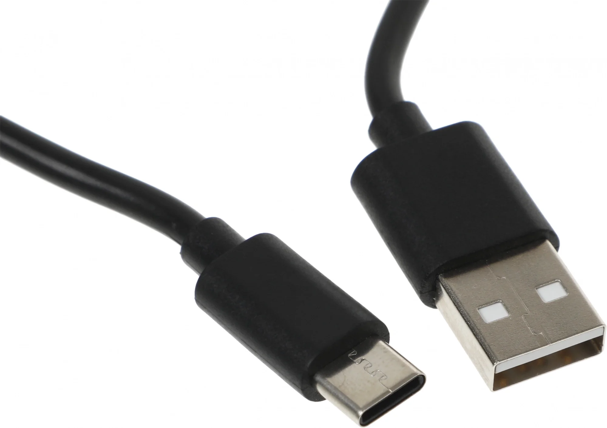 Кабель Buro BU-USB-AC-2M, USB-A (m) — USB Type-C (m), 2 м, 3 А, черный
