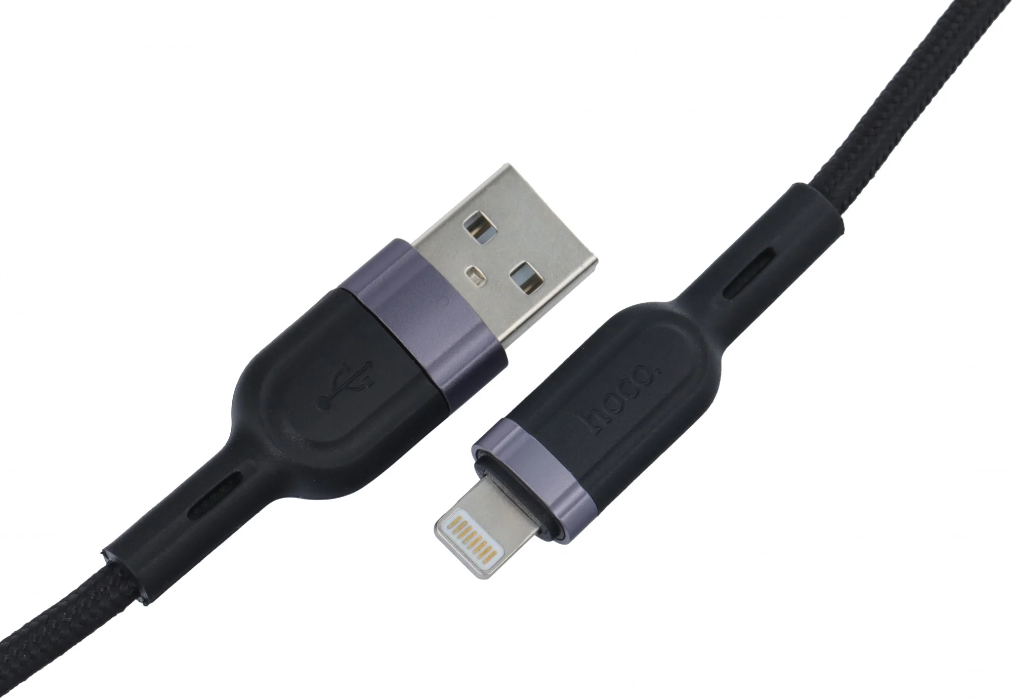 Кабель Hoco U117 IP(01481) USB (m) — Lightning (m), 1.2 м, чёрный