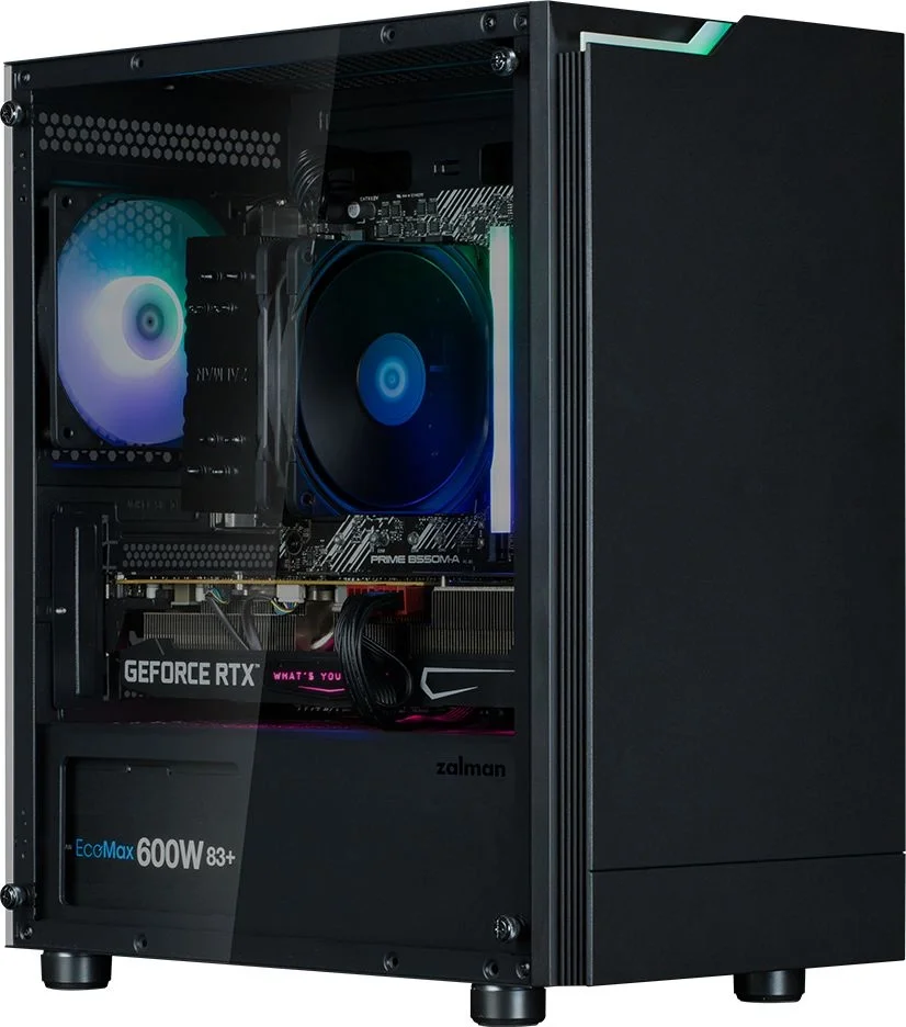 Корпус Zalman T4 PLUS, Mini Tower, mATX/Mini-ITX, окно, 1×120 мм ARGB, 2×USB 3.0