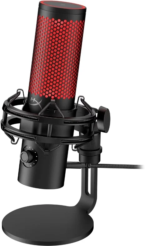 Микрофон HyperX QuadCast 2, конденсаторный, USB, 20 Гц–20 кГц, чёрный