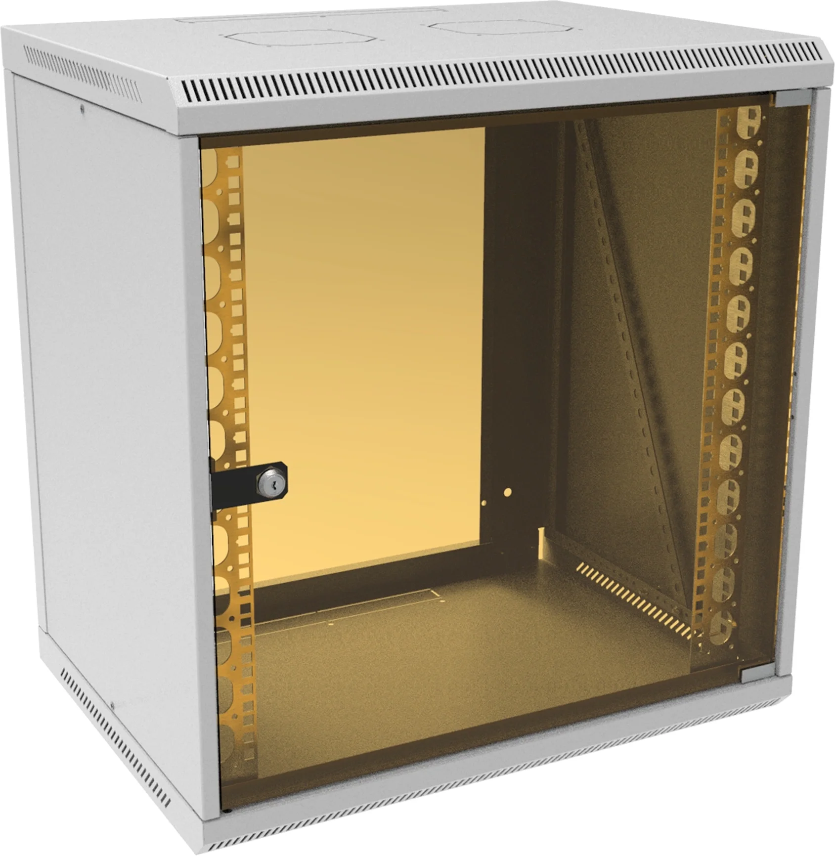Шкаф коммутационный SUPRLAN 05-1203, настенный, 12U, 600×450мм, стекл.дверь