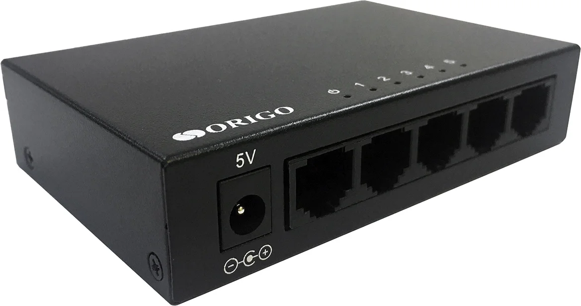 Коммутатор ORIGO OS2205/A2A, неуправляемый, 5×1GbE