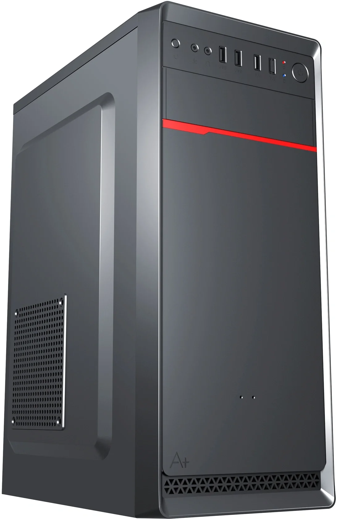 Корпус Digma DCC-MD302, Midi Tower, ATX, 3×120 мм + 1×80 мм, без БП