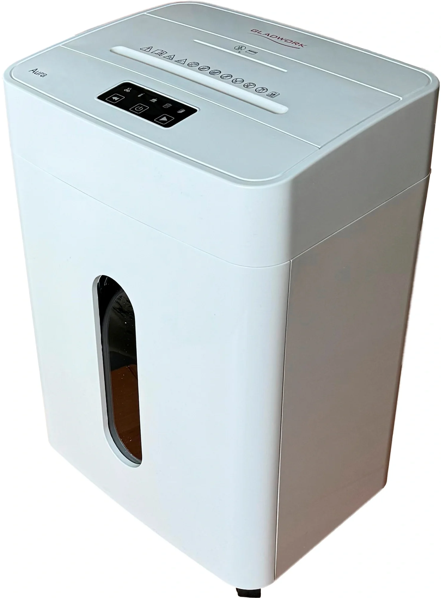 Шредер Gladwork Aura CD24, P-4, 24 листа, 25 л, серый