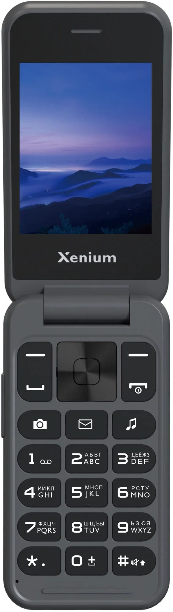 Мобильный телефон XENIUM X680 (CTX680DG/00), раскладной, 2 SIM, 2.8" 320x240, GSM900/1800