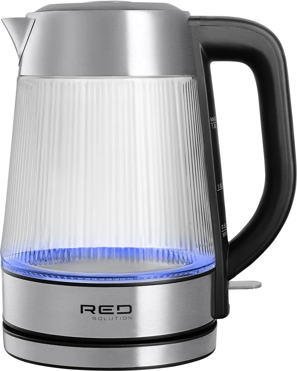 Чайник Red Solution G121, 1.8л, 2200Вт, стекло/металл/пластик