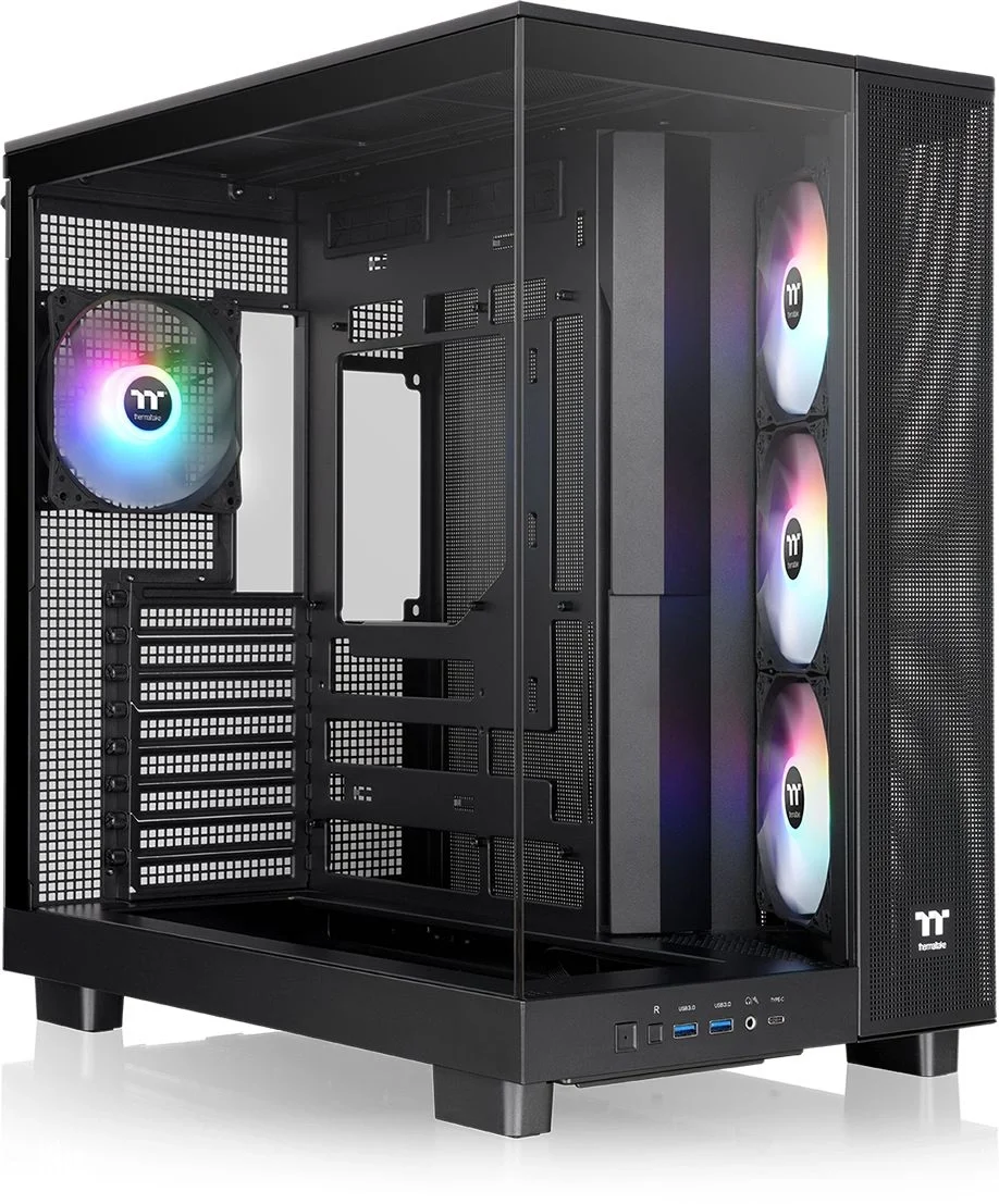 Корпус Thermaltake View 380 XL TG ARGB CA-11E-00M1WN-00, Midi-Tower, E-ATX, 4×120мм, без БП