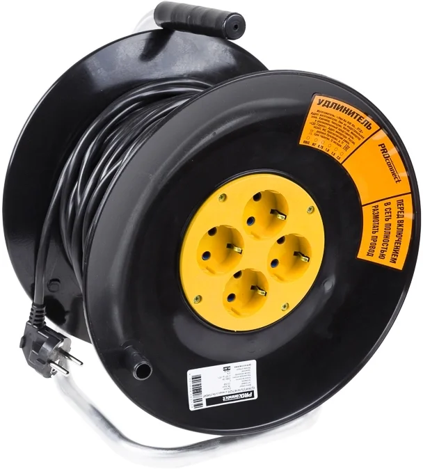 Удлинитель силовой PROconnect STANDARD 11-7604, 4 розетки, 20 м, 10 А