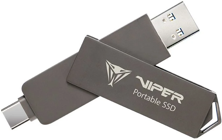 SSD Patriot PVP301TB28UDG, 1ТБ, 2.5", USB Type-C/A, 1000МБ/с