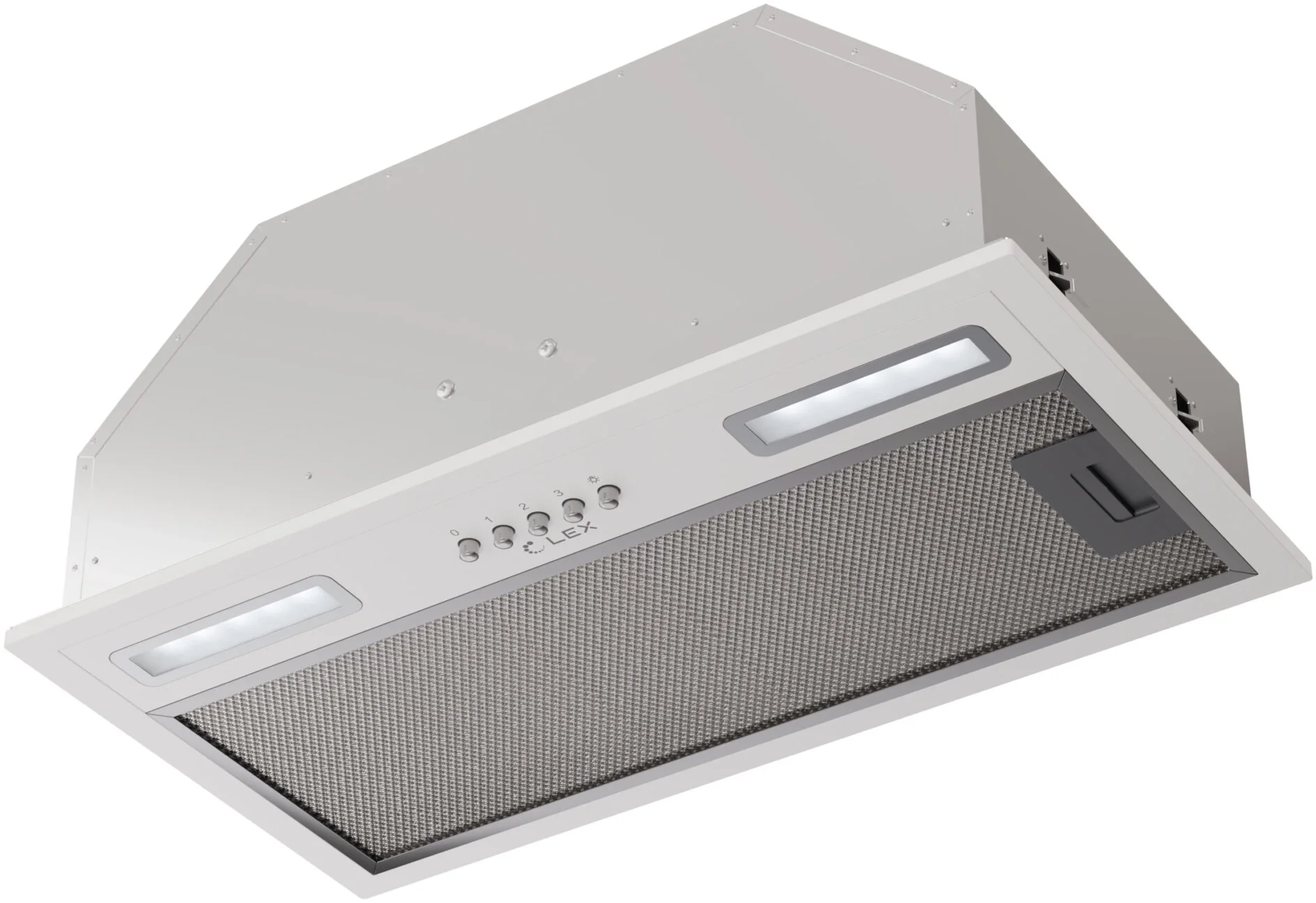 Вытяжка Lex CHAT000149 Hyper 600 WH, встраиваемая, белый