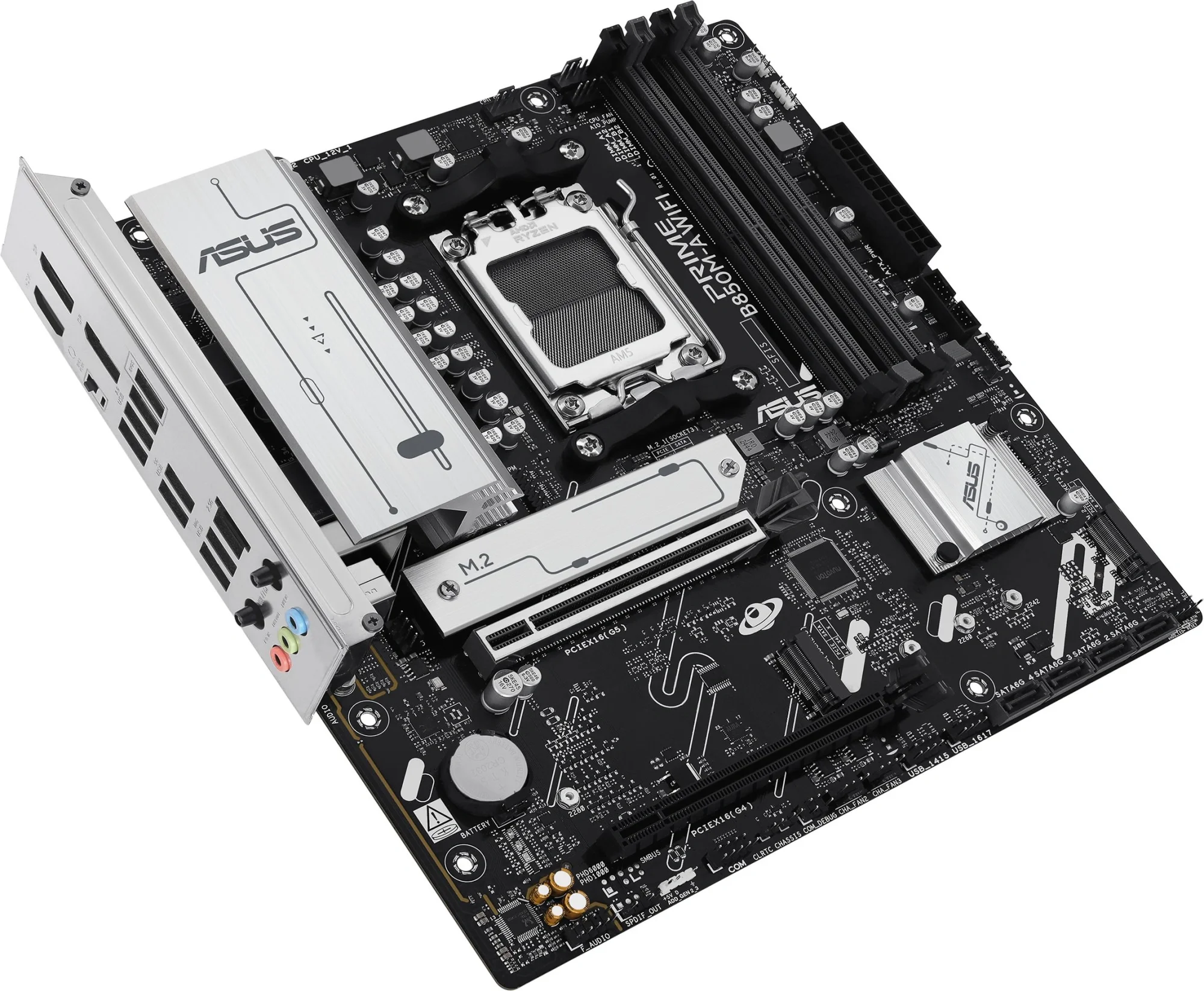 Материнская плата ASUS PRIME B850M-A WIFI, AM5, mATX, DDR5, Wi-Fi 6E