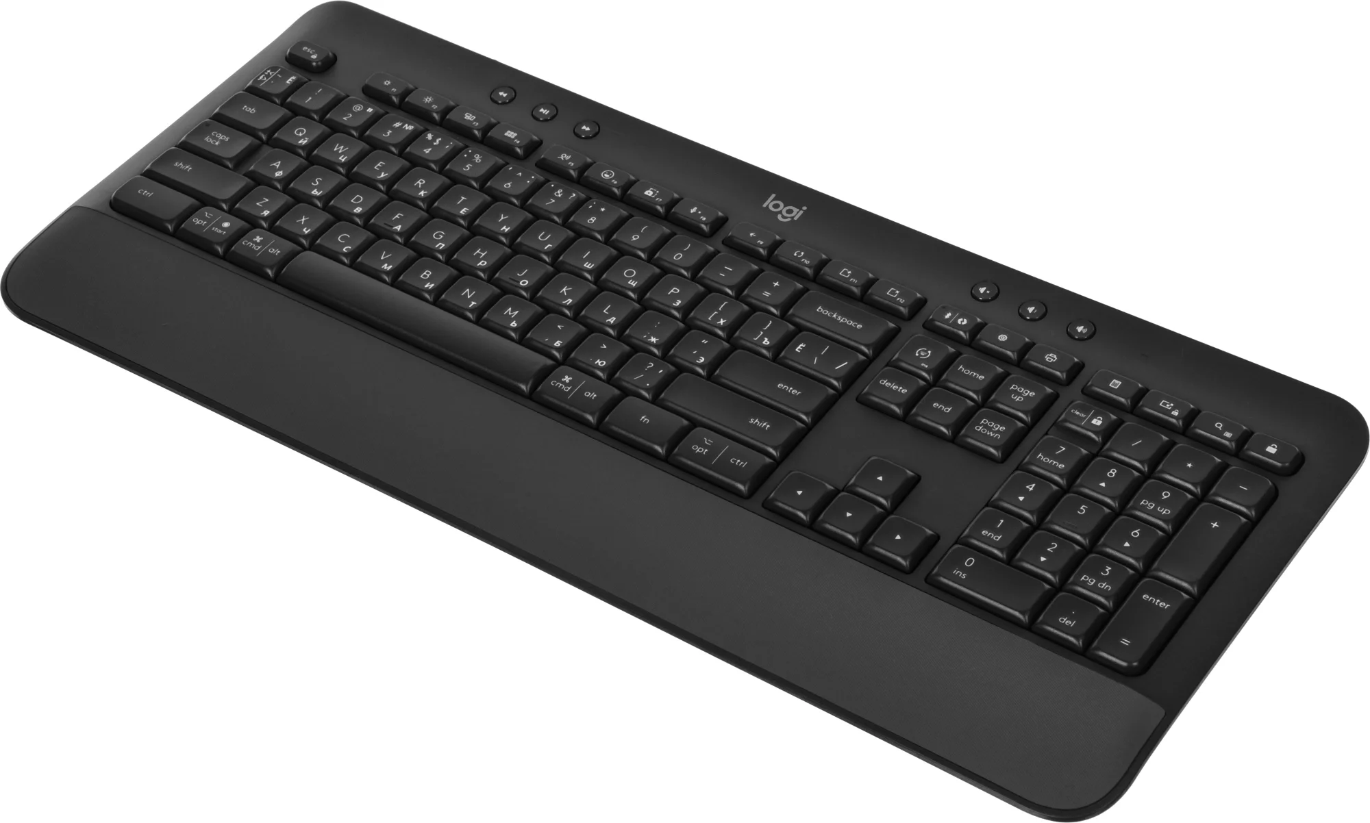 Клавиатура Logitech K650, беспроводная, Bluetooth 5.1/радио, USB-A, подставка для запястий