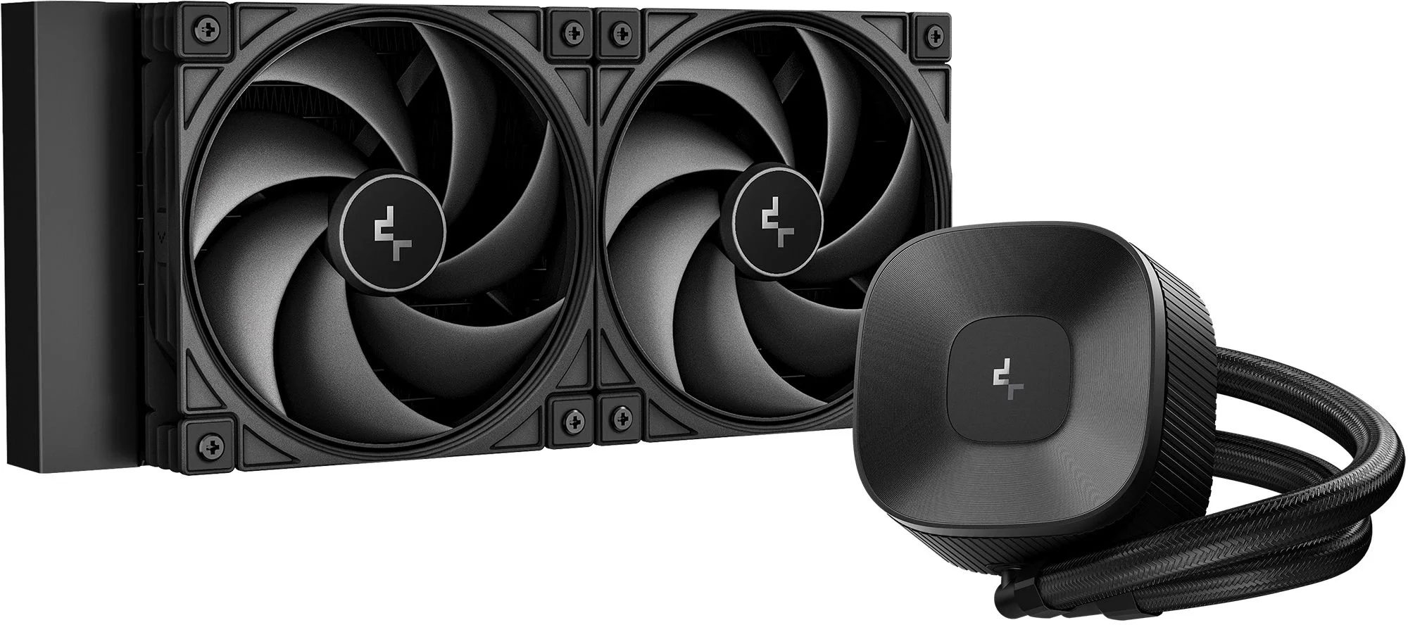 Система охлаждения Deepcool LE240 V2 Zero Dark, 2×120 мм, TDP 220 Вт, AM5/AM4/LGA1851