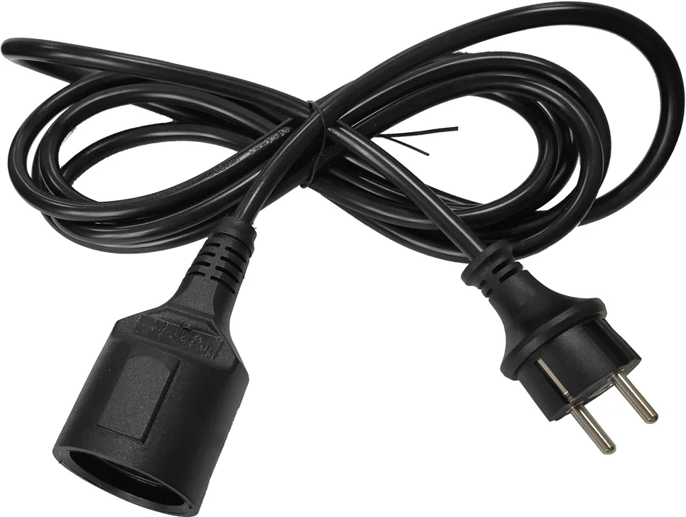 Удлинитель Lanmaster LAN-PPS/SH-3.0-BK, Schuko-Schuko, 3 м, 16 А, черный