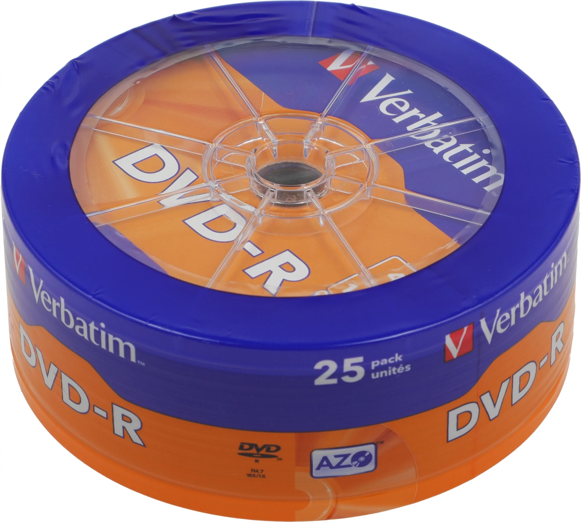 Диск DVD-R Verbatim 43730, 4.7GB, 16x, 25 шт