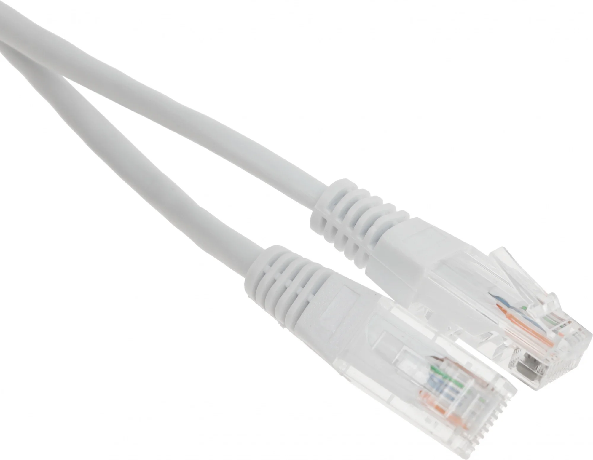 Патч-корд LANMASTER TWT-45-45-1.0-WH, UTP кат.5E, RJ-45–RJ-45, 1 м, белый