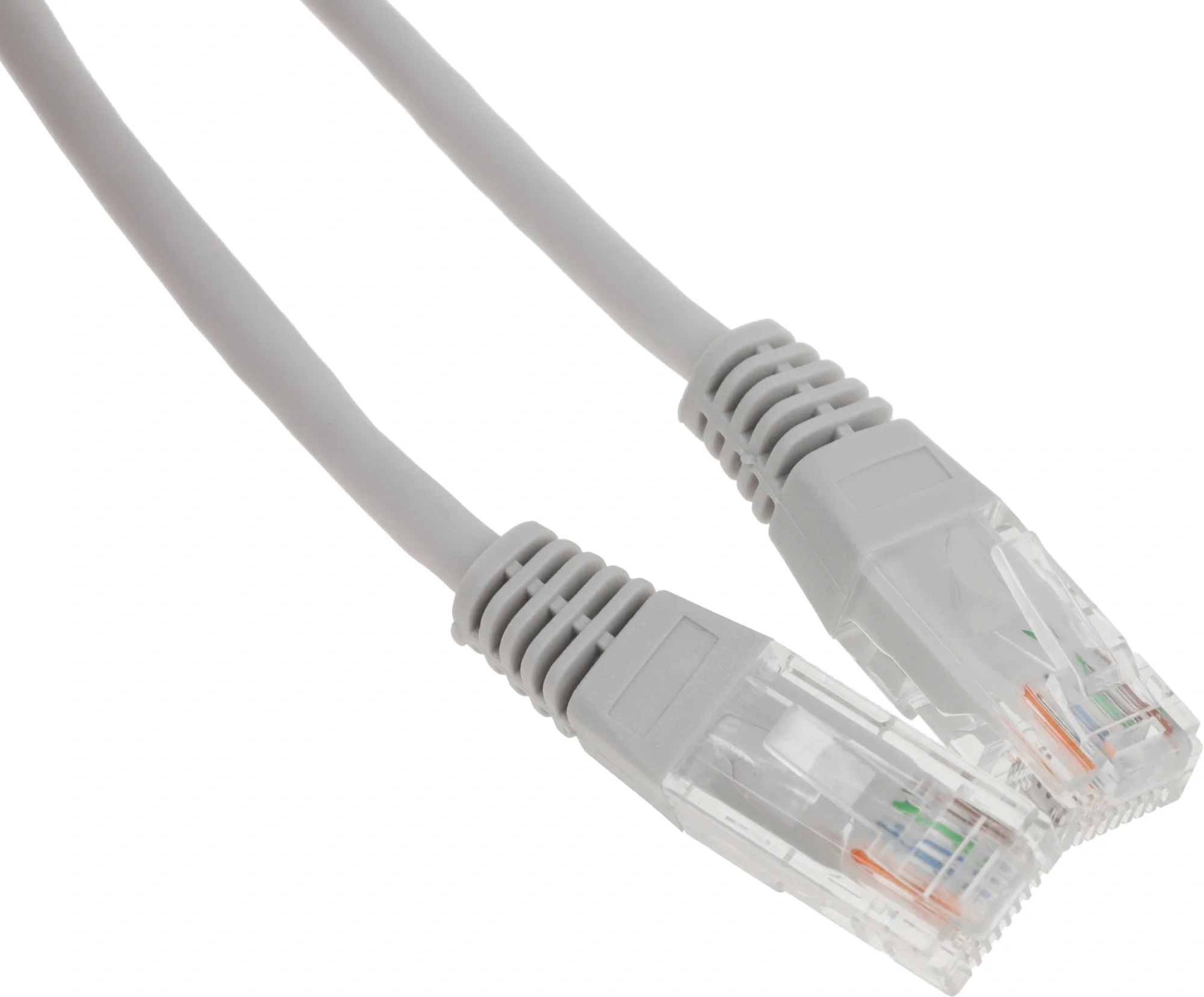 Патч-корд LANMASTER TWT-45-45-2.0-GY, UTP кат.5E, RJ-45–RJ-45, 2 м, серый