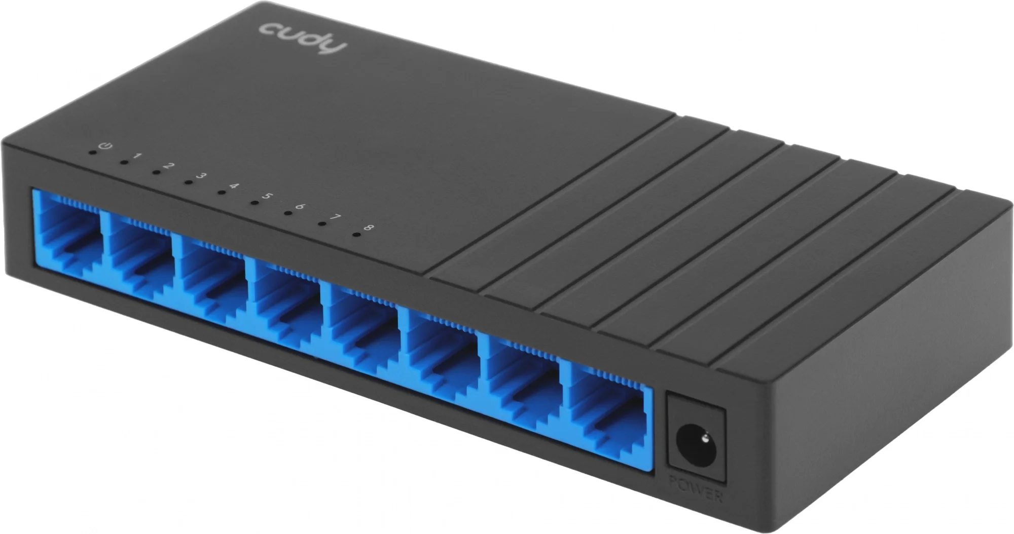 Коммутатор CUDY GS108D, неуправляемый, 8×1 Гбит/с, настольный