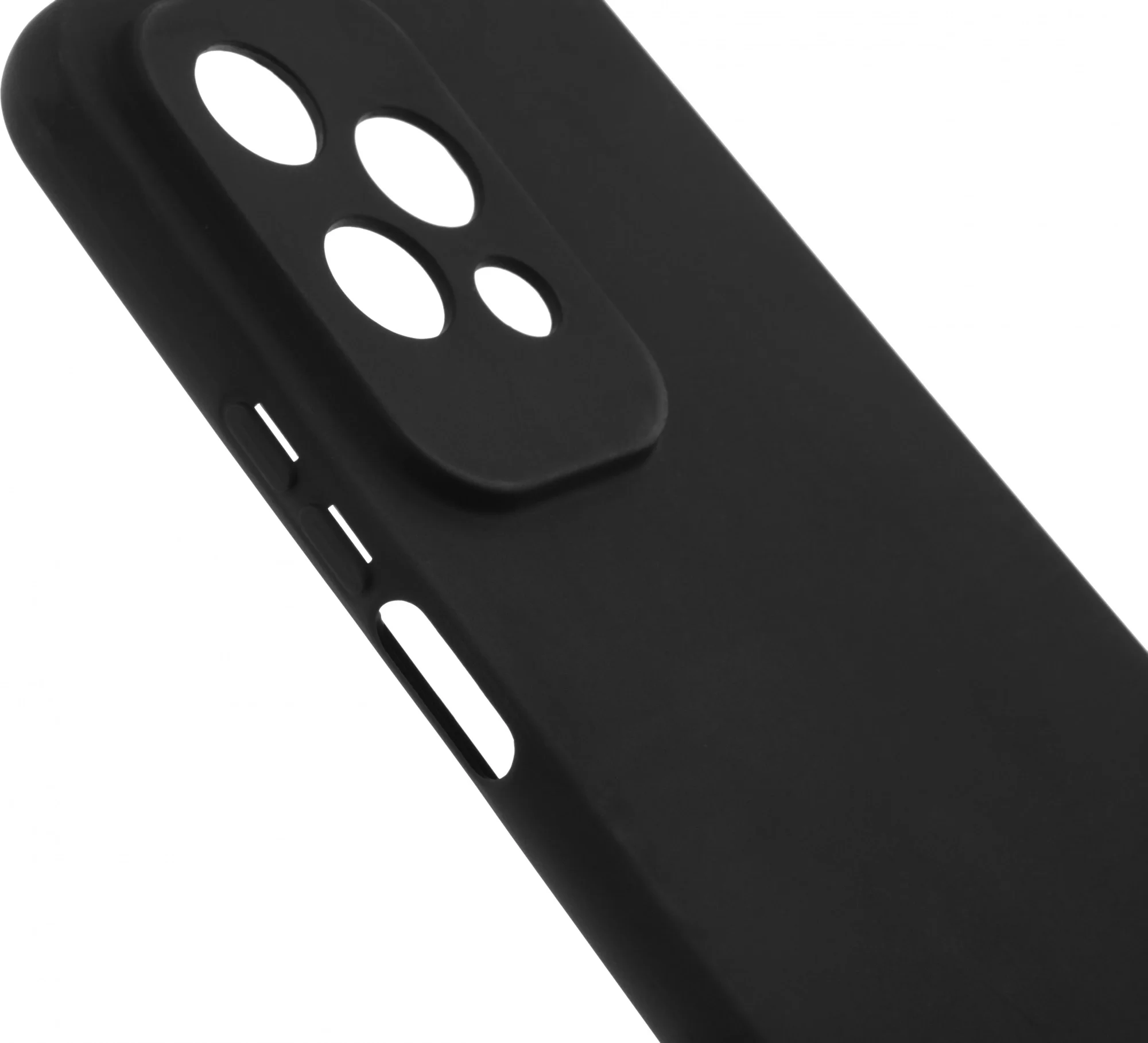 Чехол BoraSCO Silicone Case для Honor 200 Lite, силиконовый, чёрный