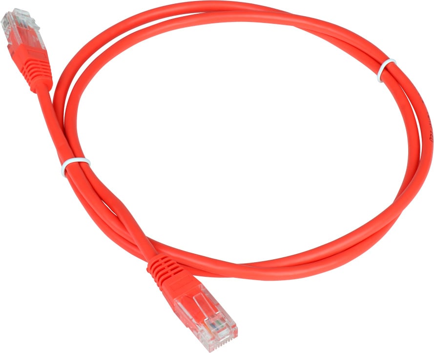 Патч-корд Lanmaster TWT-45-45-3.0-RD, UTP Cat.5e, 3 м, красный