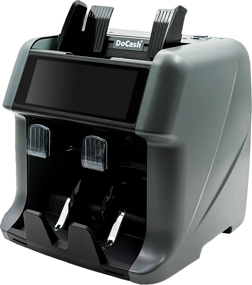 Счетчик банкнот DoCash DC-55V HD, автоматический, мультивалютный, 1500 банкнот/мин, 2 кармана