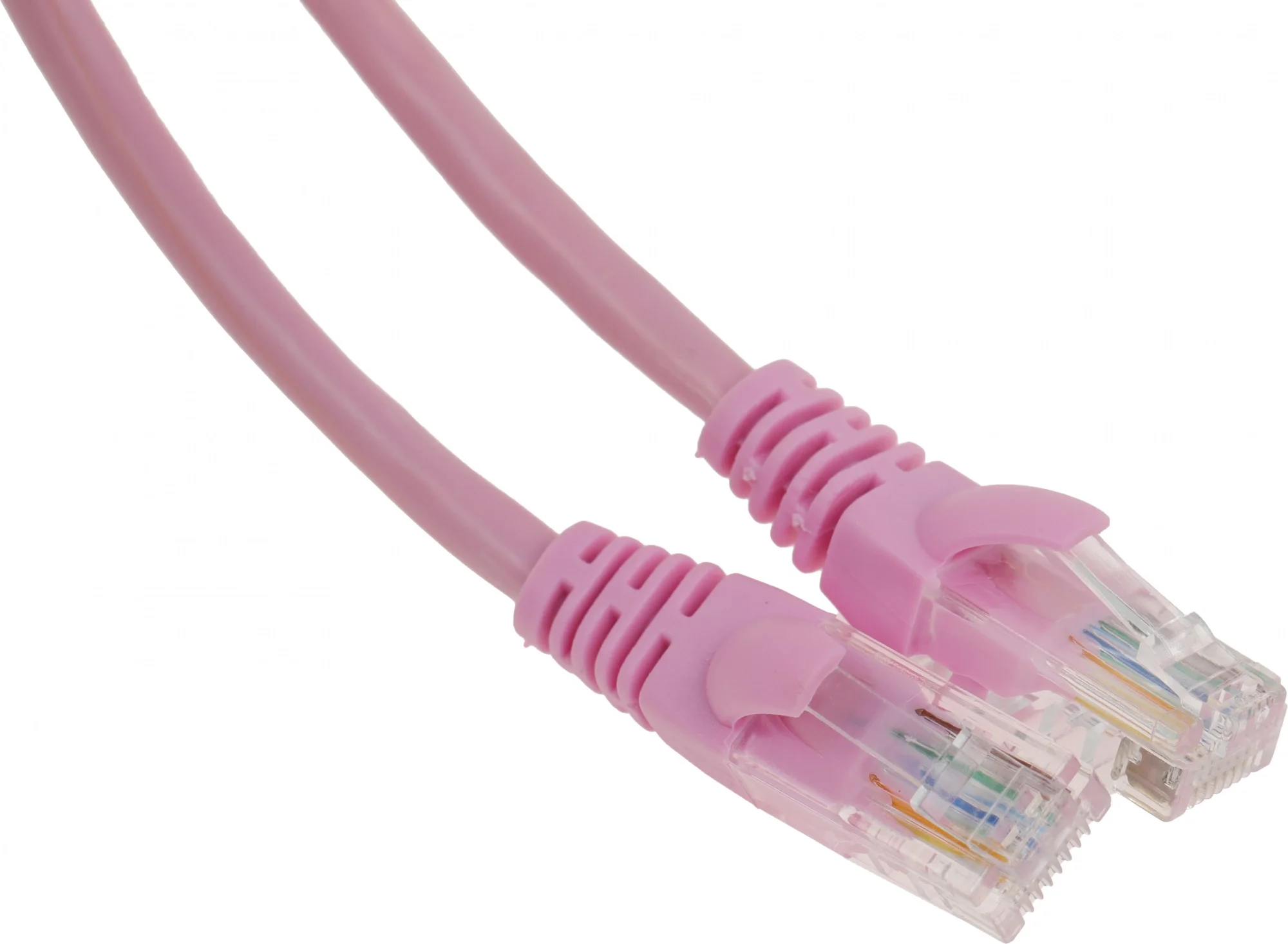 Патч-корд Cablexpert PP12-1M/RO, UTP Cat.5e, 4 пары, 1 м, розовый