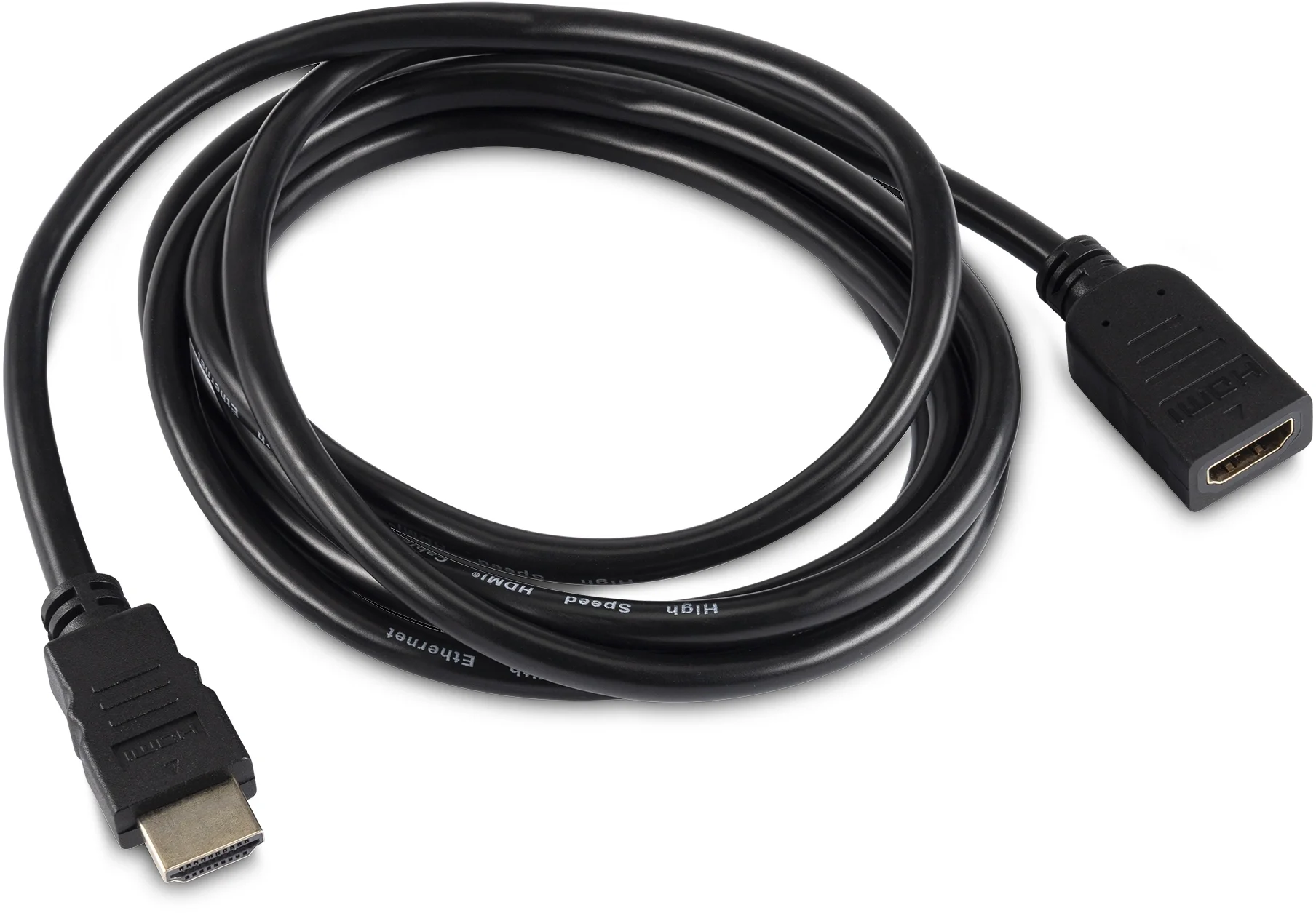 Кабель-удлинитель Buro BU-HDMI2.0-EXTND-2M, HDMI 2.0, HDMI (m)/HDMI (f), 2 м, позолоченные контакты