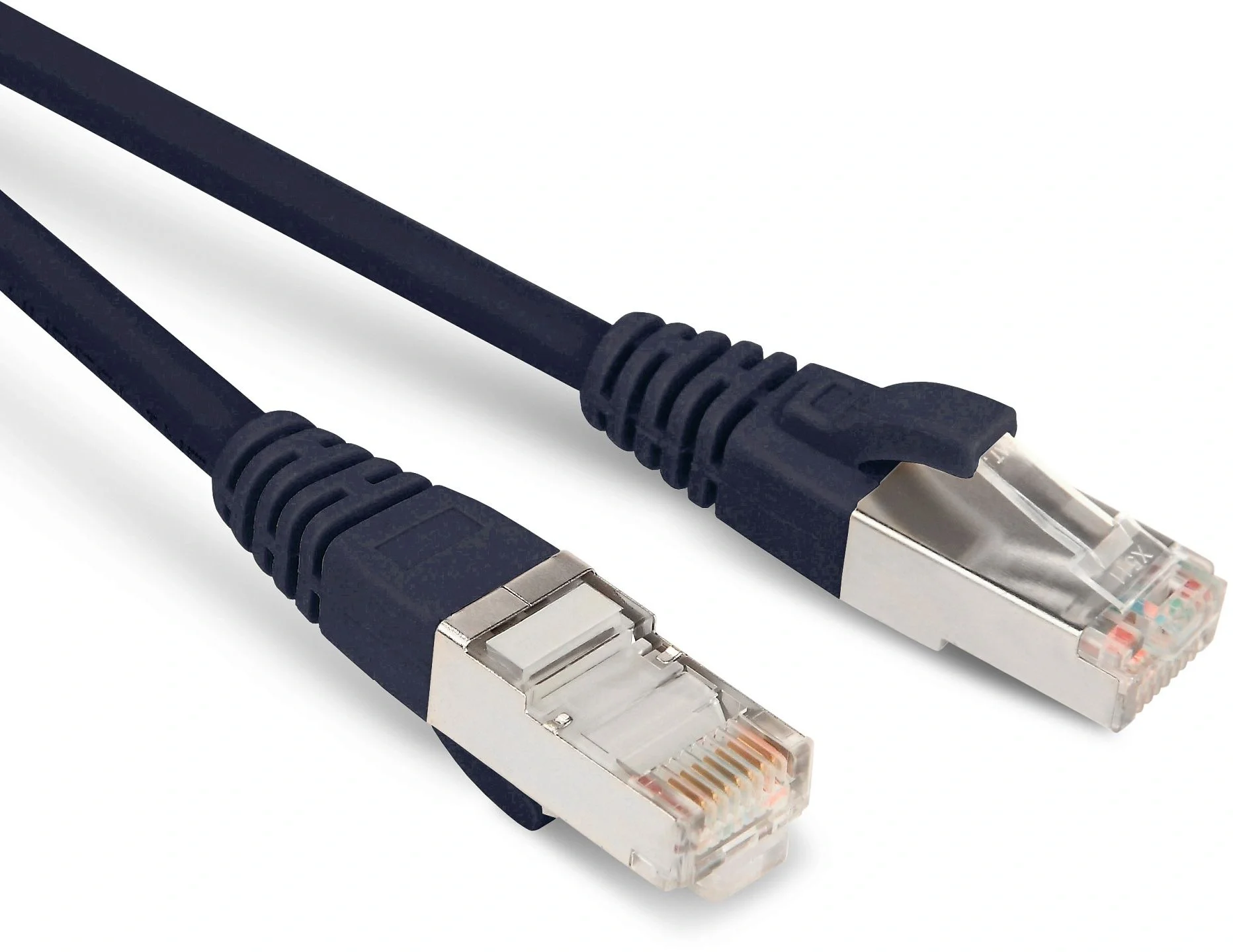 Патч-корд Hyperline PC-LPM-STP-RJ45-RJ45-C5e-5M-LSZH-BK, F/UTP, Cat.5e, 5 м, LSZH
