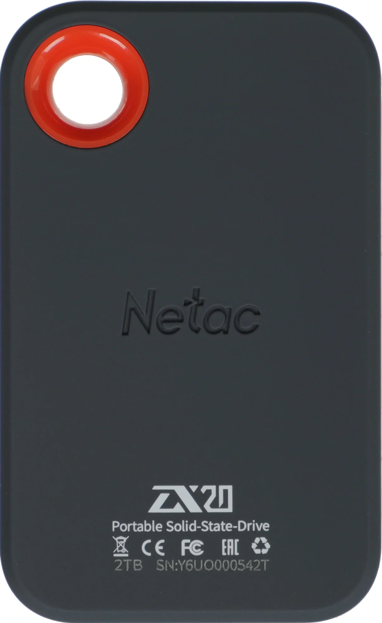 Внешний SSD Netac NT01ZX20-002T-32BL, 2 ТБ, USB 3.2 Gen 2x2 Type-C, 2000/1800 МБ/с