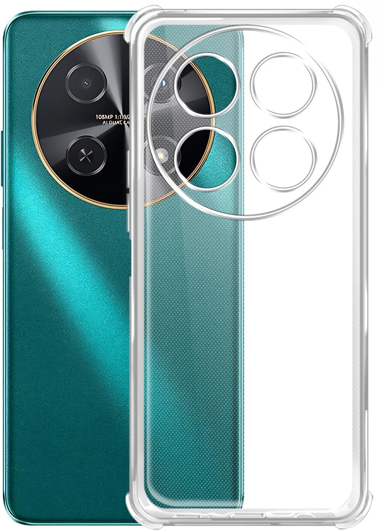 Чехол BoraSCO Bumper Case 73427 для Huawei Nova 12i, силикон, прозрачный