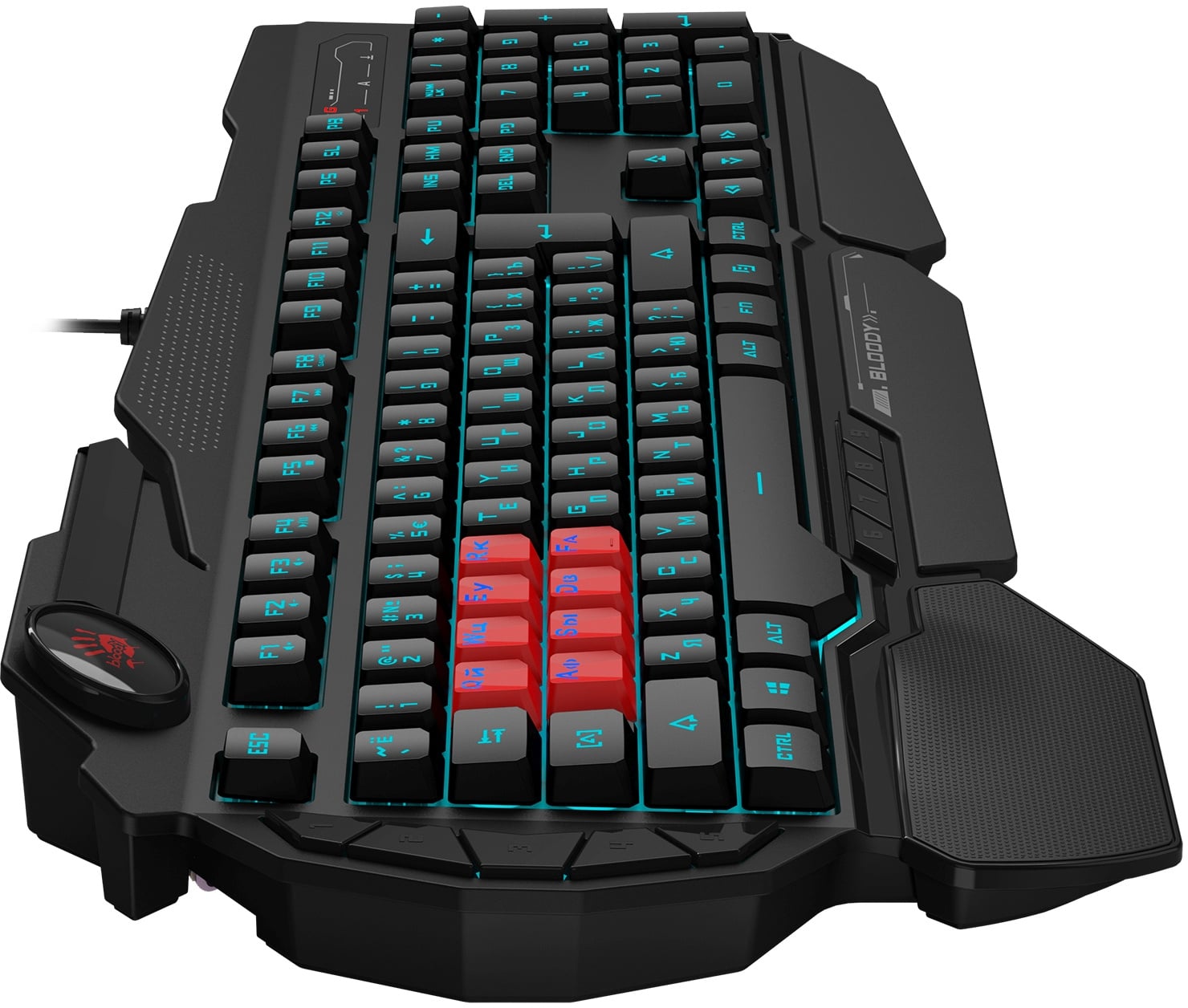 Клавиатура A4Tech Bloody B318, USB, 113 клавиш, подсветка