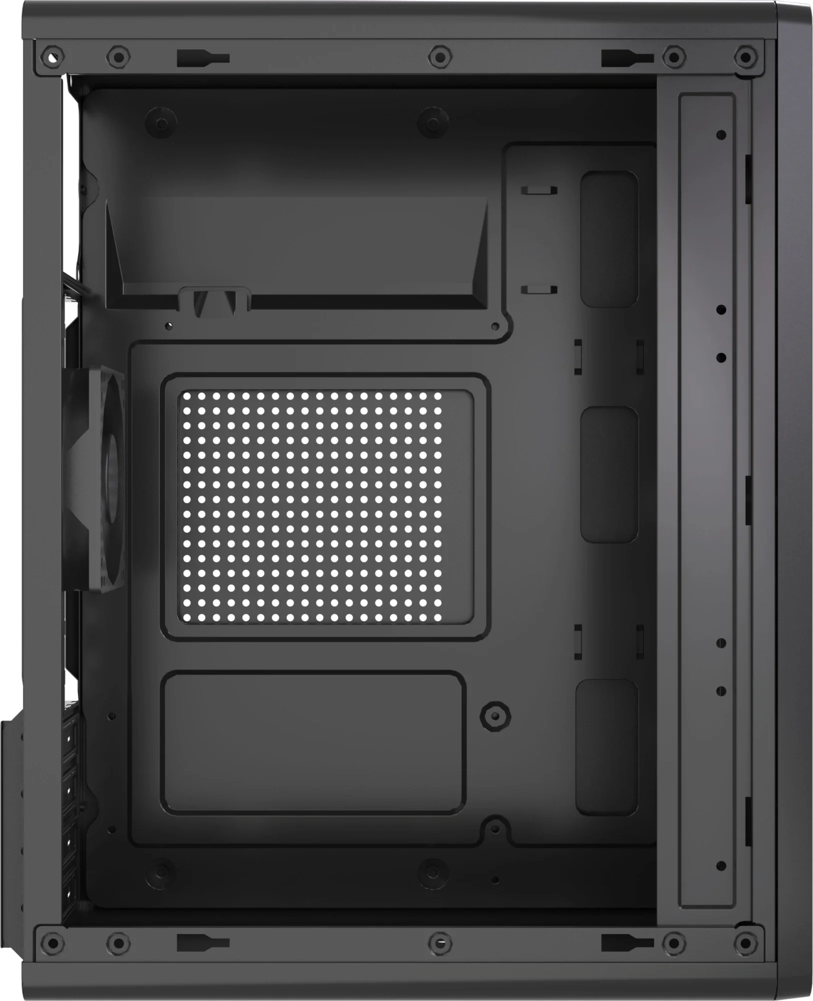 Корпус Accord ACC M258-01B, Mini-Tower, mATX, без БП, 2×USB 2.0, черный