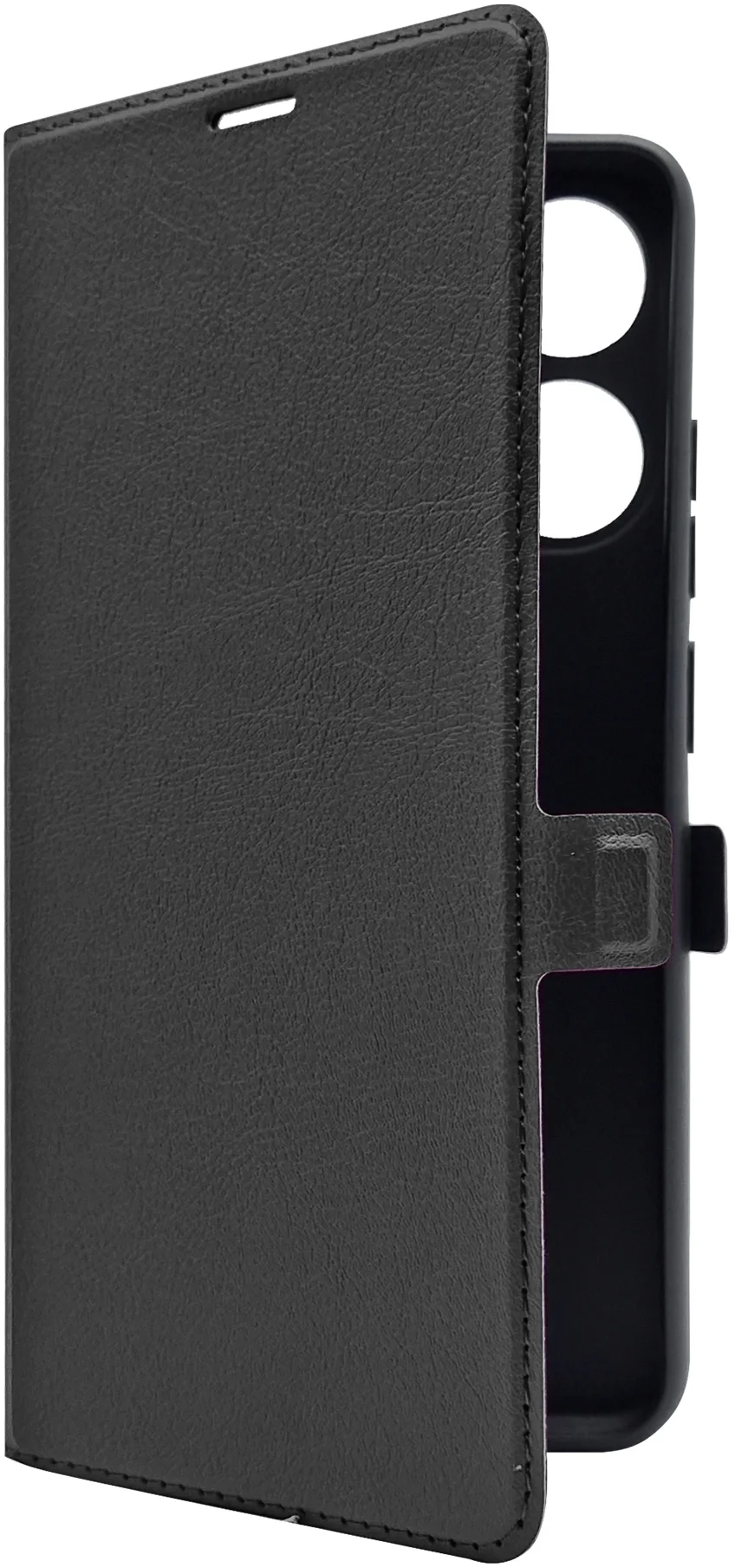 Чехол BoraSCO 71753 для Infinix Smart 7, флип-кейс, искусственная кожа, чёрный