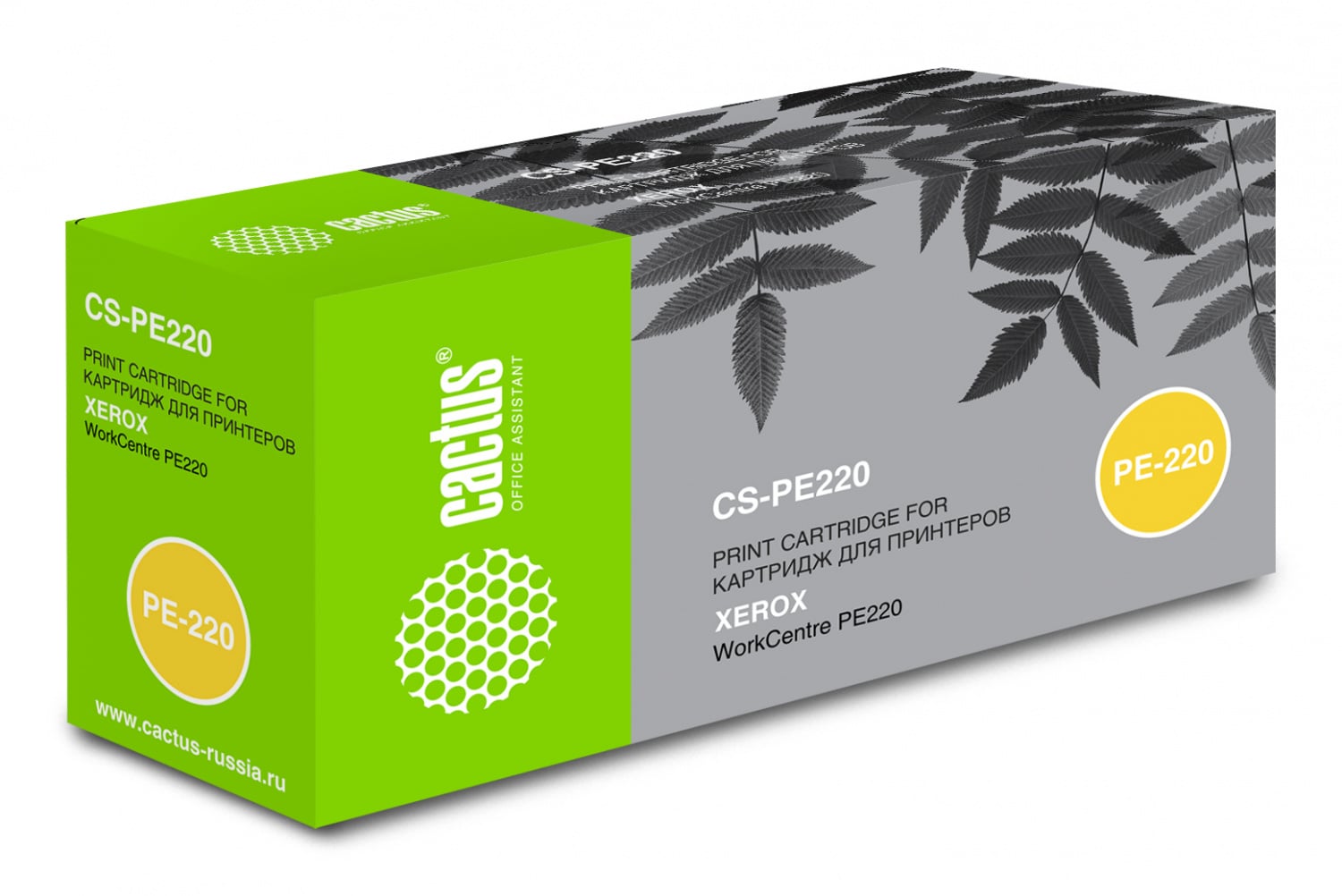 Тонер-картридж Cactus CS-PE220 (013R00621), черный, 3000 стр., для Xerox WorkCentre PE220