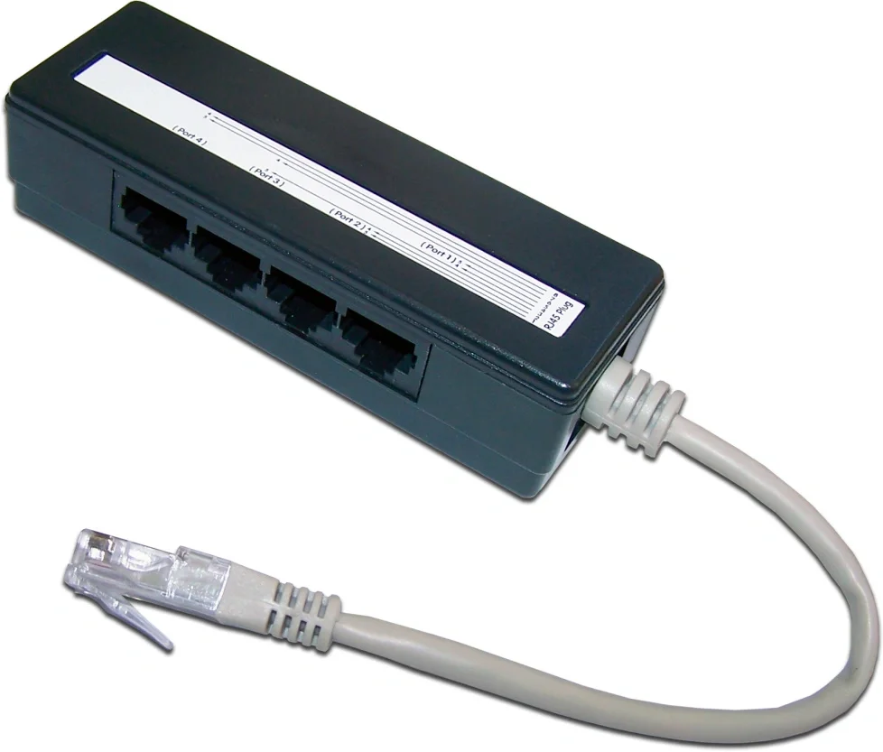 Сплиттер Lanmaster TWT-4U1, 4U, черный