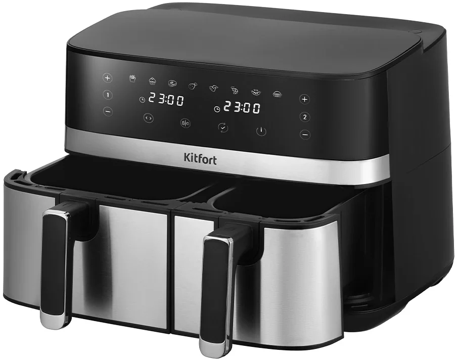 Аэрогриль Kitfort КТ-2261, 2700 Вт, 8.2 л, сенсор, 8 программ
